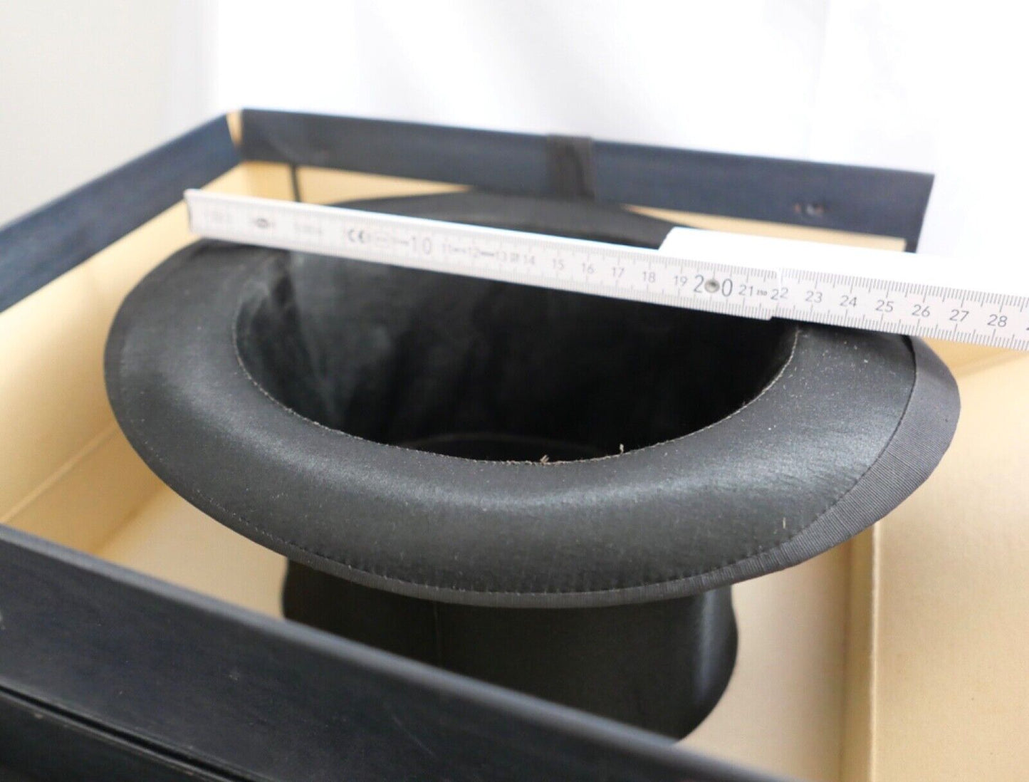 Falt Zylinder Chapeau Claque mit Hutschachtel Beste Marke D.R.P.233295 NEUwertig - Antikhandel-Stuttgart