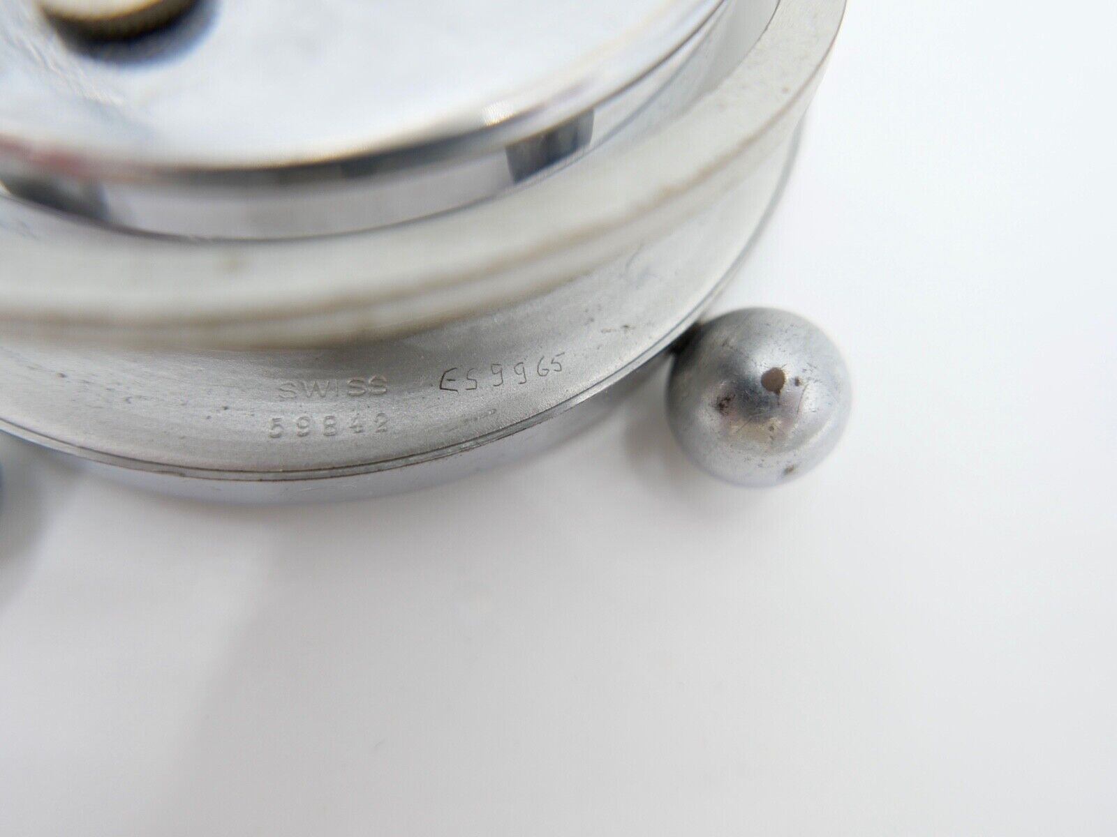 kleiner seltener IMHOF Wecker Art Deco 1940er 8 Days seltenes grünes Zifferblatt - Antikhandel-Stuttgart