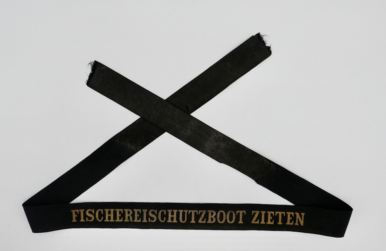 Mützenband " Fischereischutzboot Zieten " Bundesmarine Cap Tally Original - Antikhandel-Stuttgart