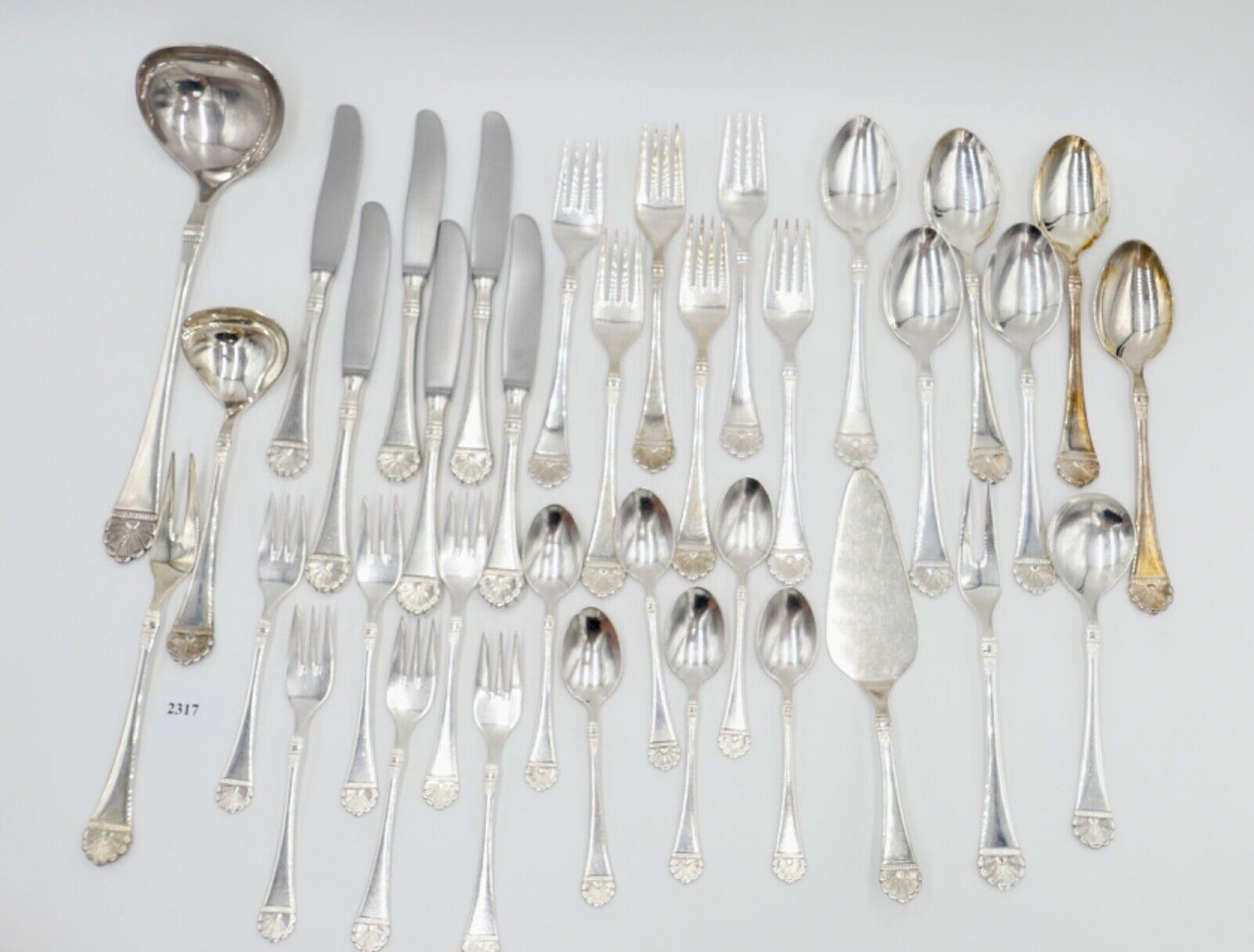 36 Tlg 100 FÜRST FÜROSIL 18/8 Besteck Set Gabel Löffel Messer 100er versilbert - Antikhandel-Stuttgart