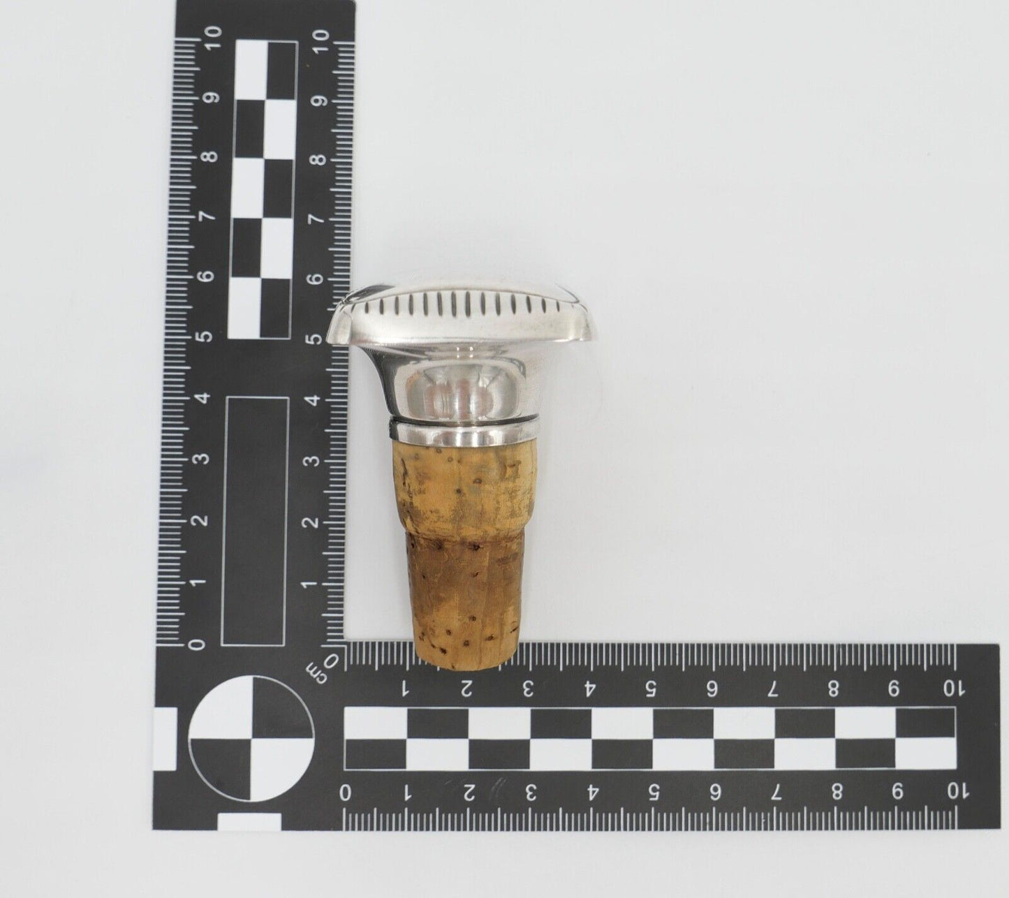 Art Deco 935S Silber Flaschenverschluss Flaschenkorken Zierkorken Adler Wappen - Antikhandel-Stuttgart