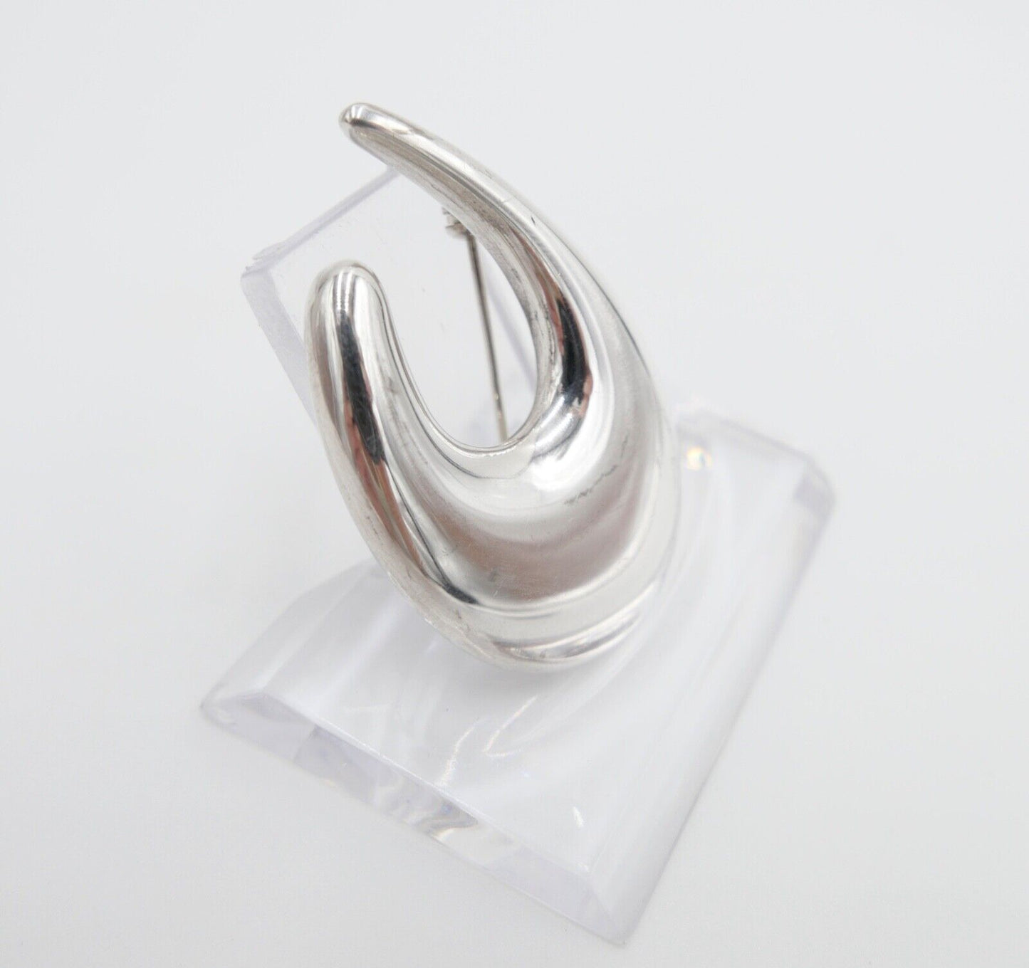 Alte DESIGNER Brosche QUINN 925 Silber 44 mm FS Franz Scheuerle - Antikhandel-Stuttgart