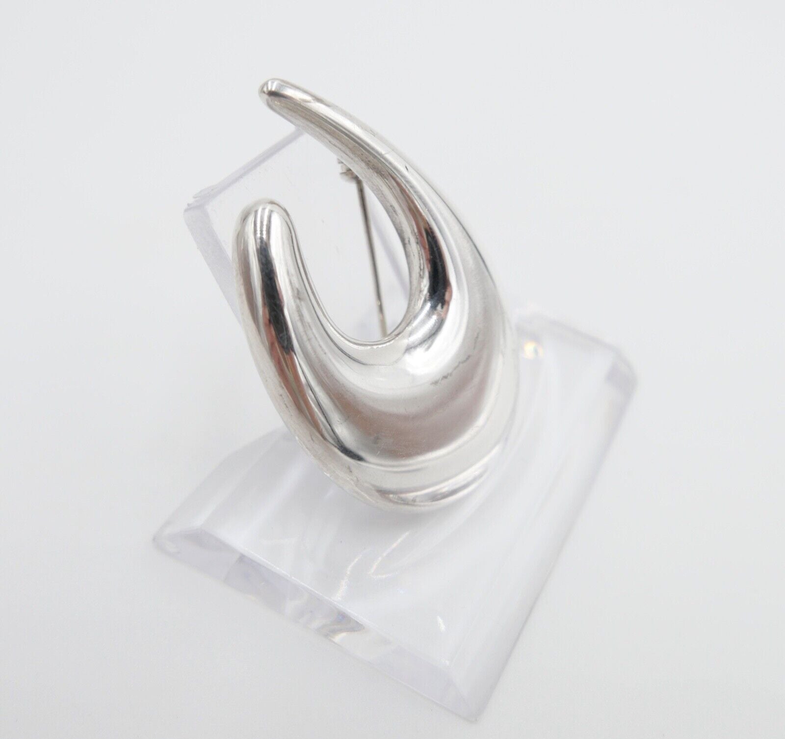 Alte DESIGNER Brosche QUINN 925 Silber 44 mm FS Franz Scheuerle - Antikhandel-Stuttgart