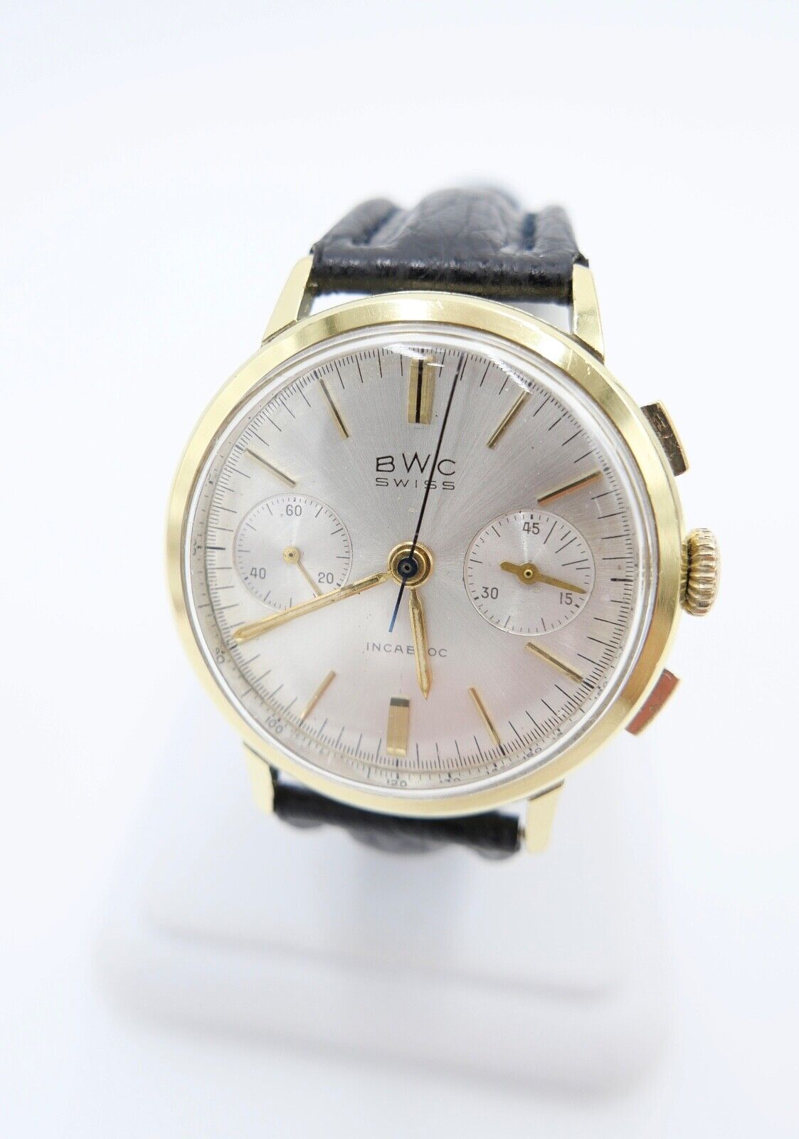 BWC SWISS Chronograph Cal. Landeron 248 Herren Armbanduhr Handaufzug Ø 35mm - Antikhandel-Stuttgart