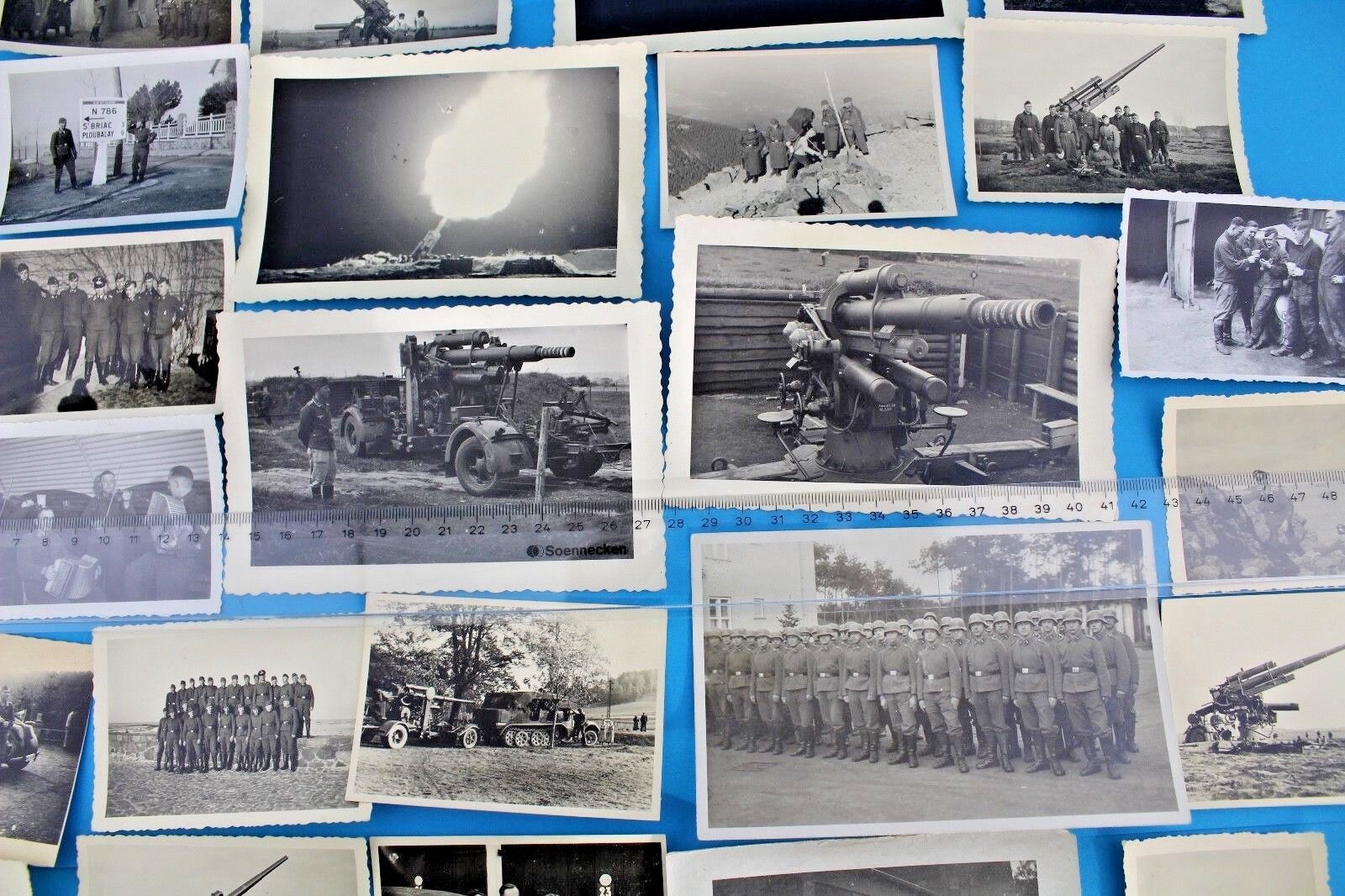 28x Foto Postkarten photo 3.Reich WW2 WK2 Germany Wehrmacht Flak Sudeten Konvolu - Antikhandel-Stuttgart