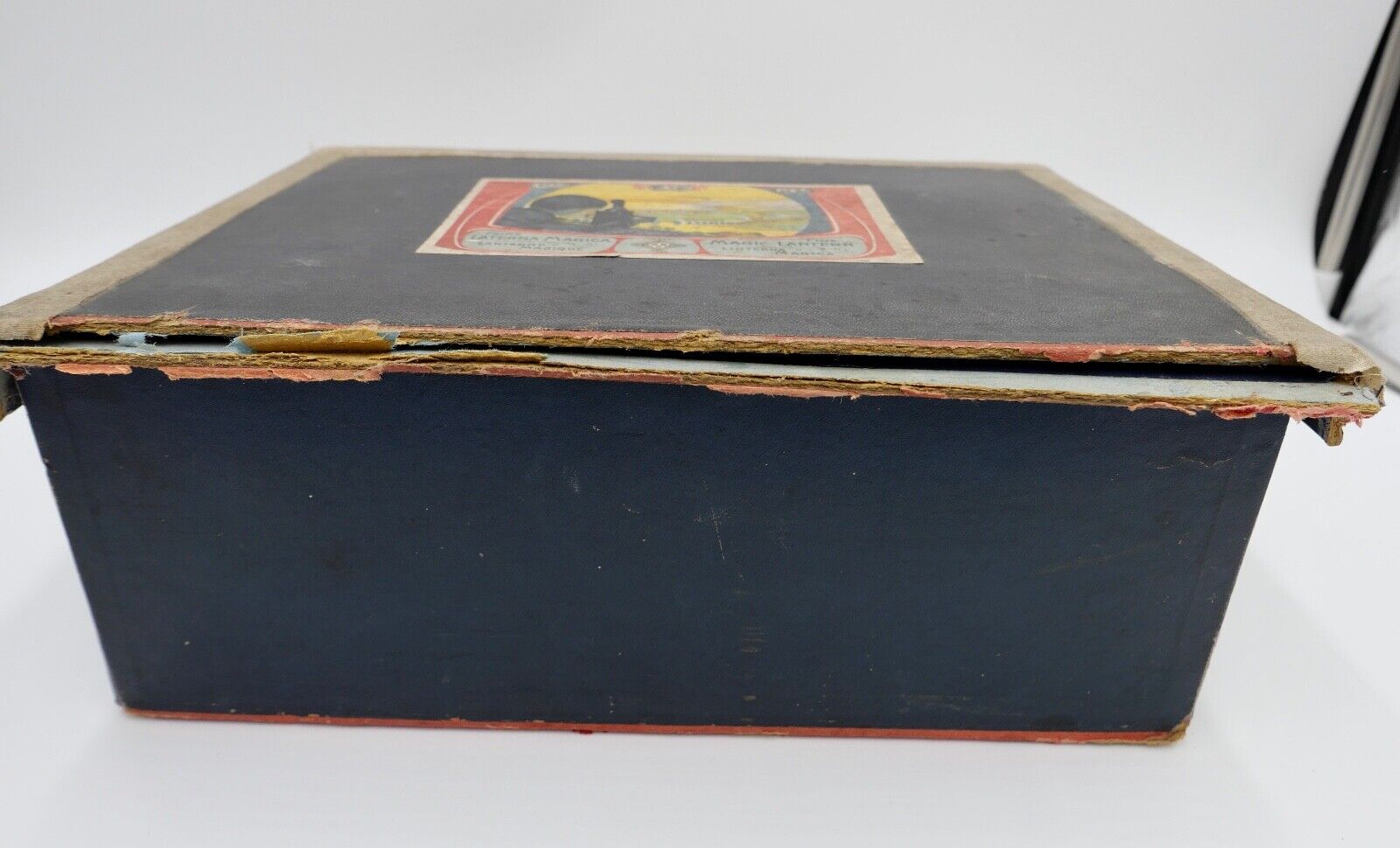 Laterna Magica GBN Gebrüder BING Nürnberg Karton 37 Glasbilder OVP 1910 Zubehör - Antikhandel-Stuttgart