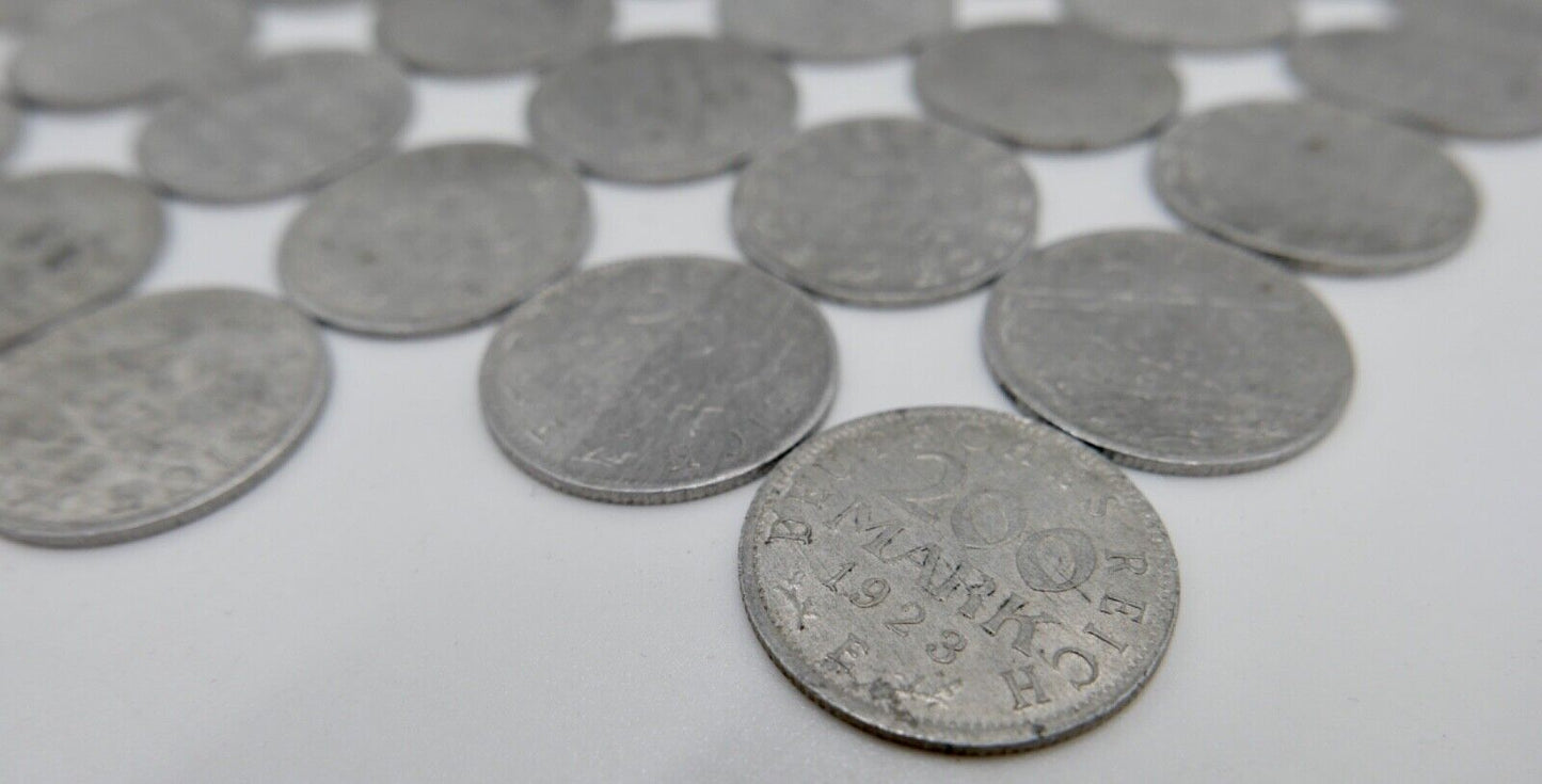Weimarer Republik 200 Mark Deutsches Reich Ersatz & Inflationsmünzen 1923 J.304 - Antikhandel-Stuttgart