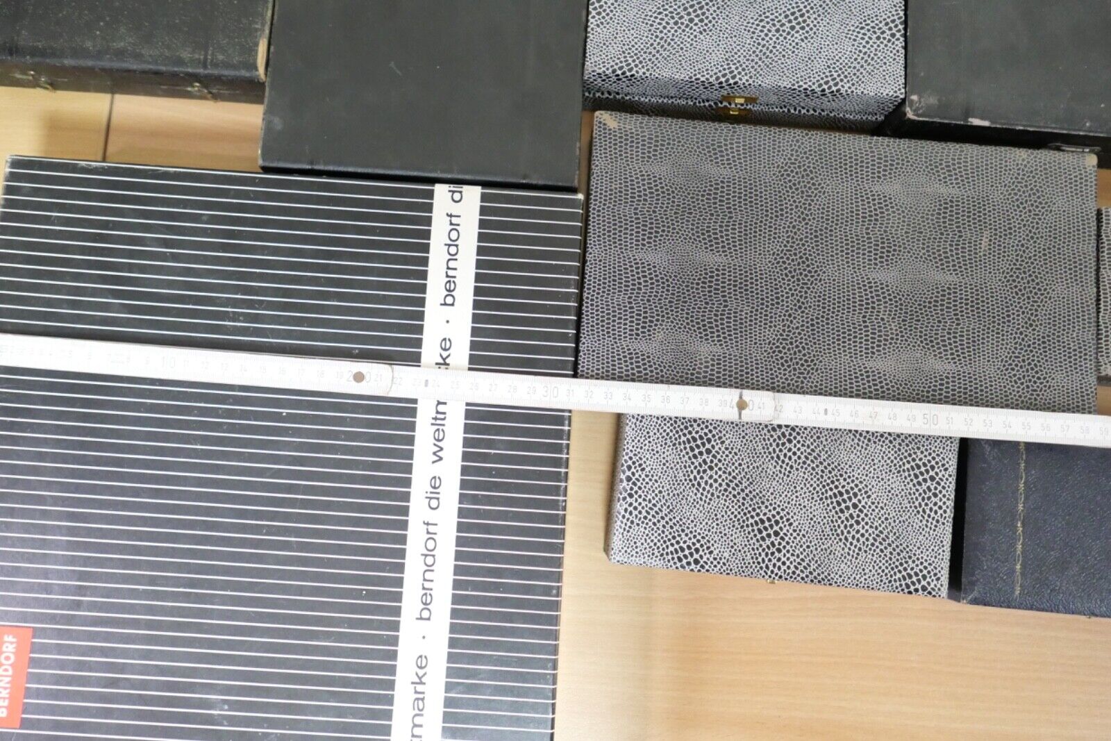 Konvolut antik alte Besteckkasten Aufbewahrung BERNDORF WENZ SCHILLING MAYER - Antikhandel-Stuttgart