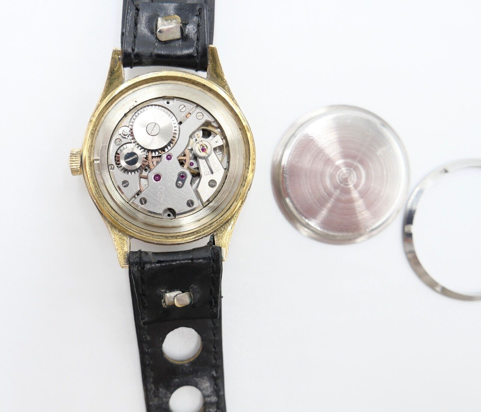 vintage Ende 50er Jahre LACO Sport Herrenuhr Cal. 26 vergoldet - Antikhandel-Stuttgart