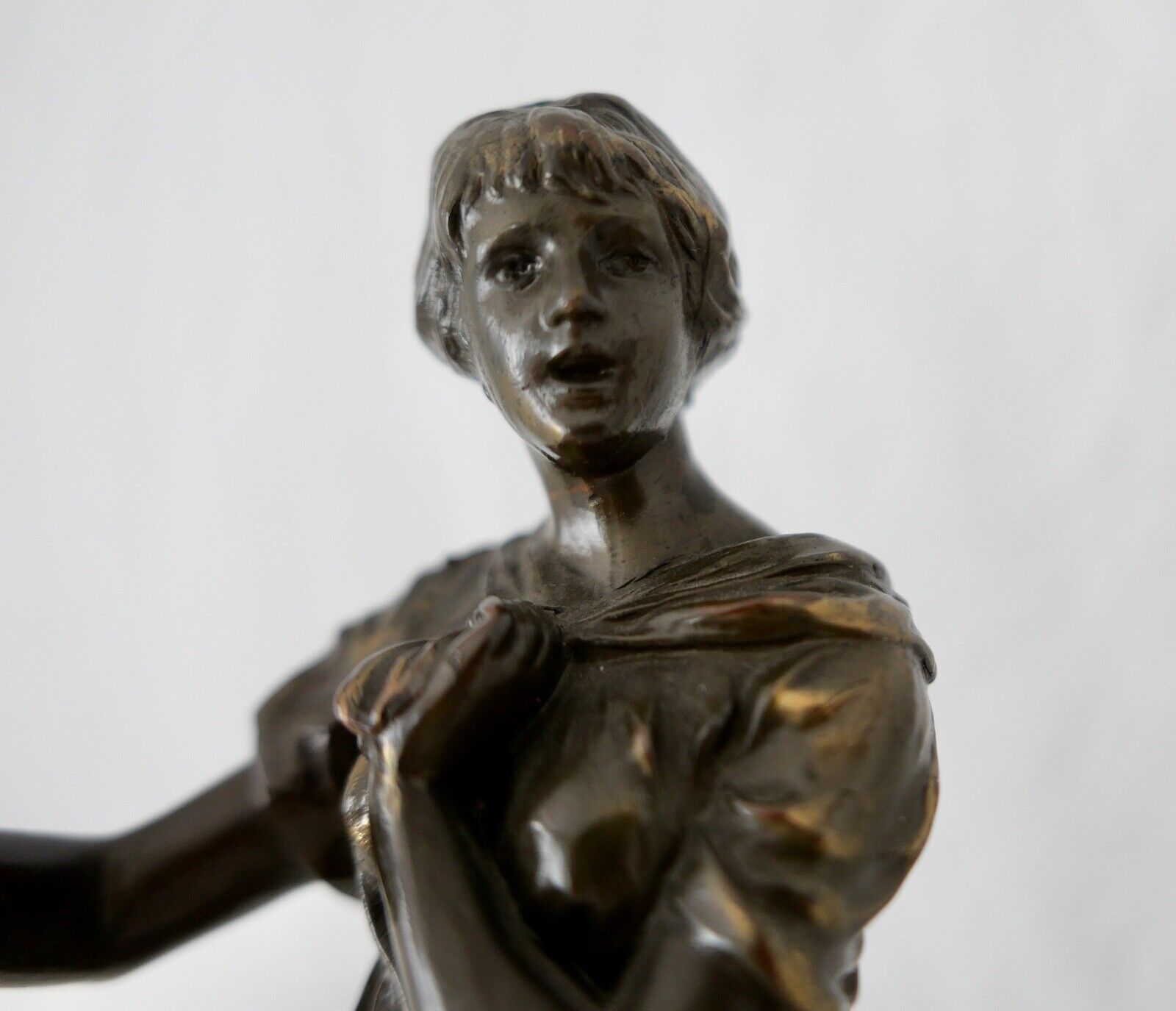 Jugendstil Bronze Figur Skulptur " M. Max Lindenberg " 25 cm um 1900 - Antikhandel-Stuttgart