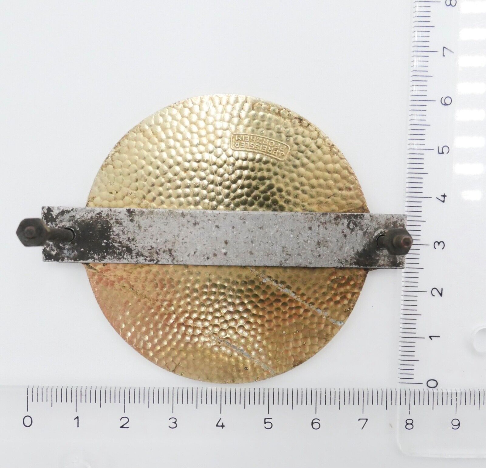 Autoplakette Mercedes-Benz European Delivery Program Stuttgart Germany Pforzheim - Antikhandel-Stuttgart