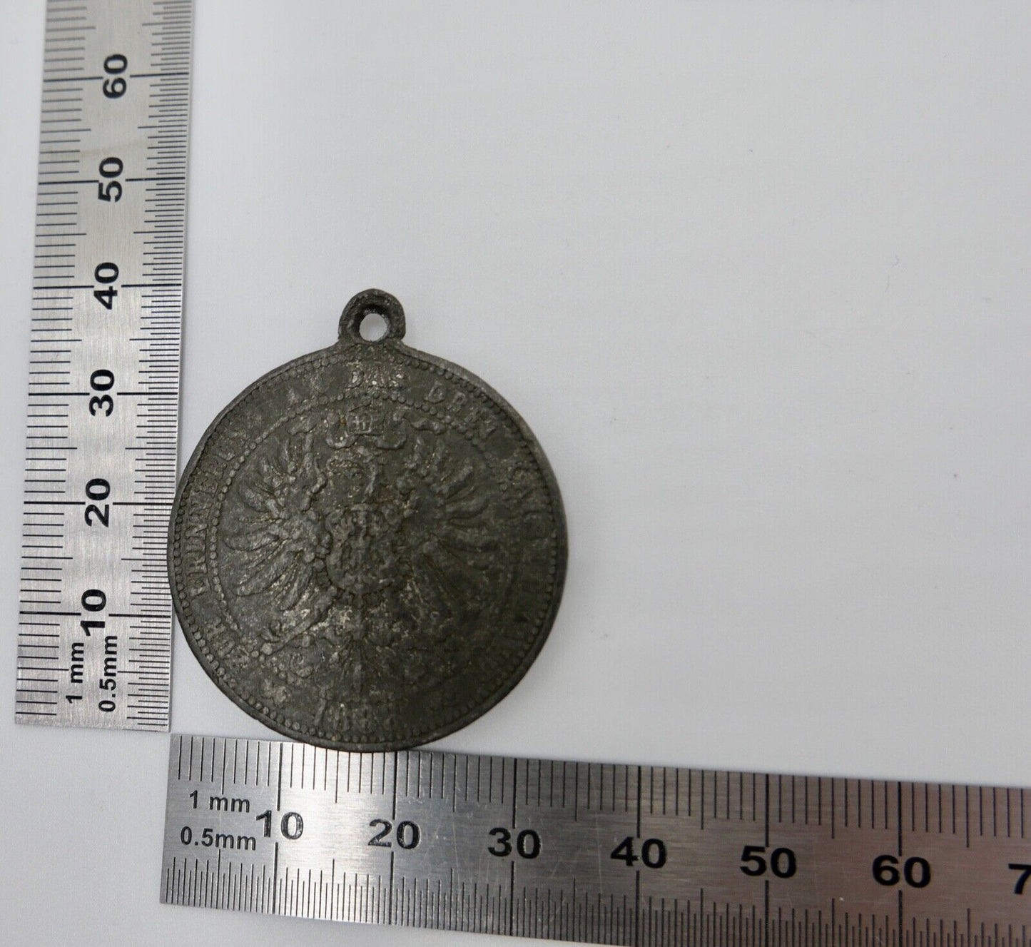 Zur Erinnerung an das Drei Kaiser Jahr 1888 MEDAILLE ANHÄNGER Friedrich Wilhelm - Antikhandel-Stuttgart