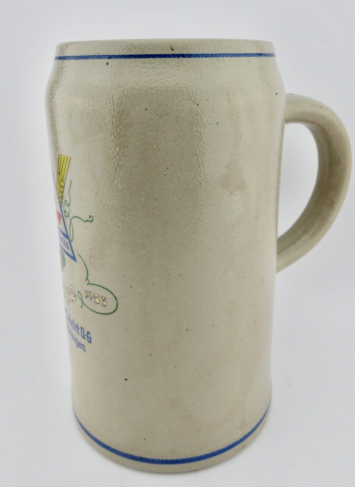 3 Liter Bier Krug 1878 1953 Schwabenbräu 75 Jahre Stuttgart Vaihingen ROB LEICHT - Antikhandel-Stuttgart