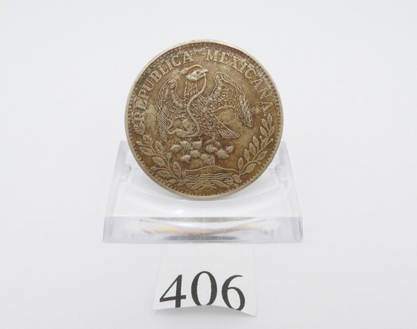 29,6 gr Mexiko 8 Reales 1884 Zs Münze Zacatecas Silber - Antikhandel-Stuttgart