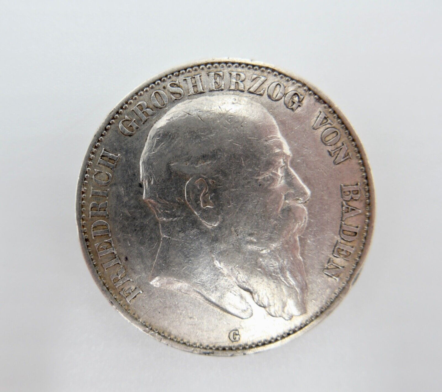 5 Mark Silbermünze Friedrich I. 1902 G Jäger J. 33 Baden 1852-1907 - Antikhandel-Stuttgart