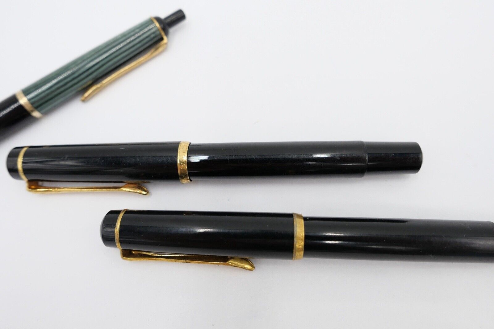 Set PELIKAN Kugelschreiber Kolbenfüller Füller Füllfederhalter Feder OM EF - Antikhandel-Stuttgart