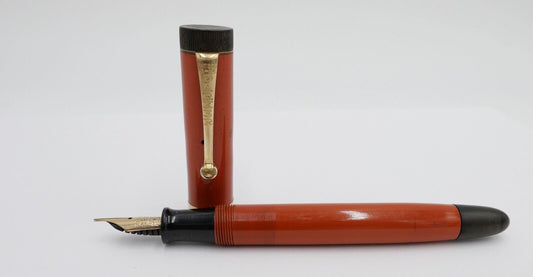 Vintage 30er Jahre PARKER 772078 Duofold Big Red Ø 11 mm 14Ct / 585 Gold Feder - Antikhandel-Stuttgart