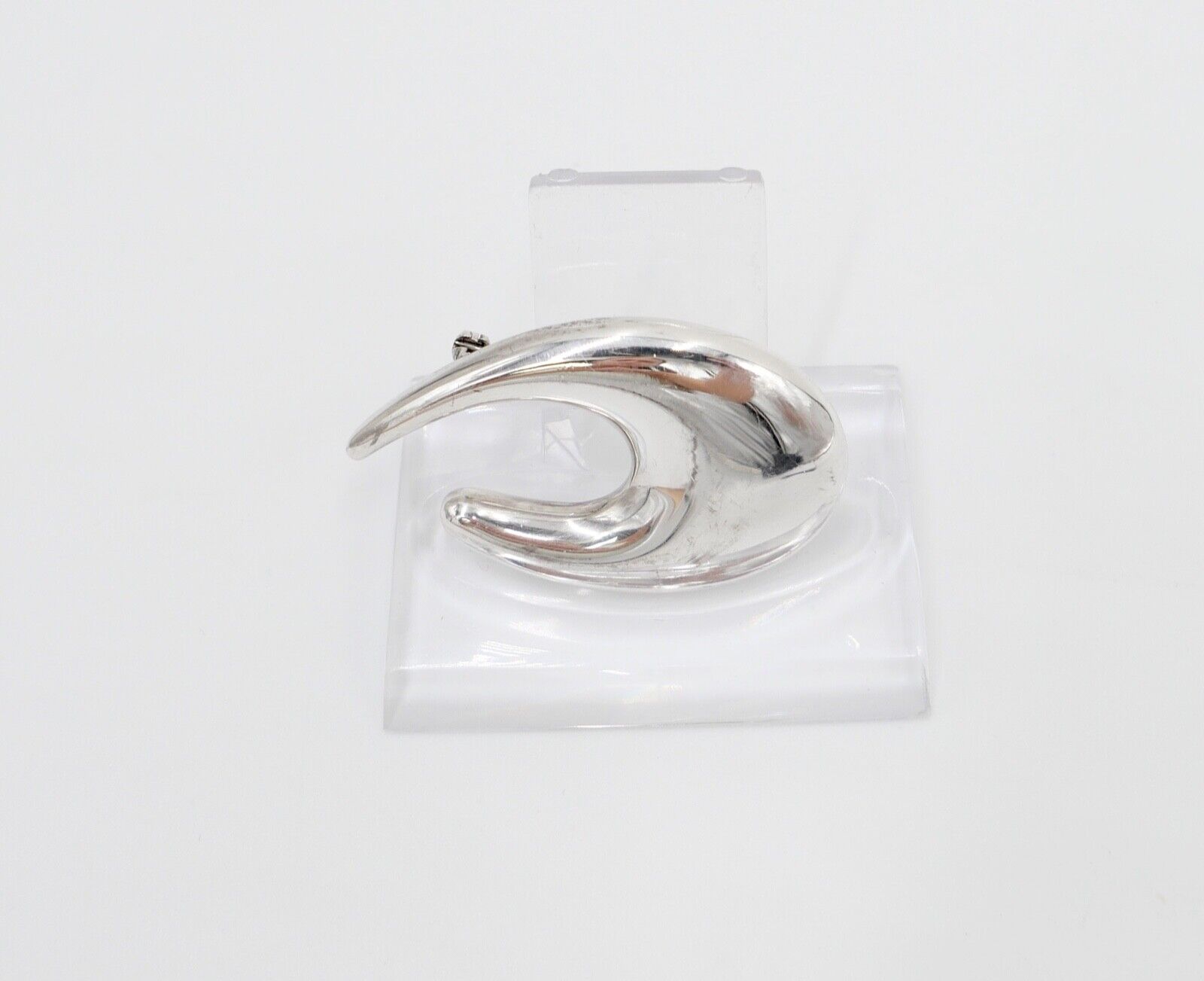 Alte DESIGNER Brosche QUINN 925 Silber 44 mm FS Franz Scheuerle - Antikhandel-Stuttgart