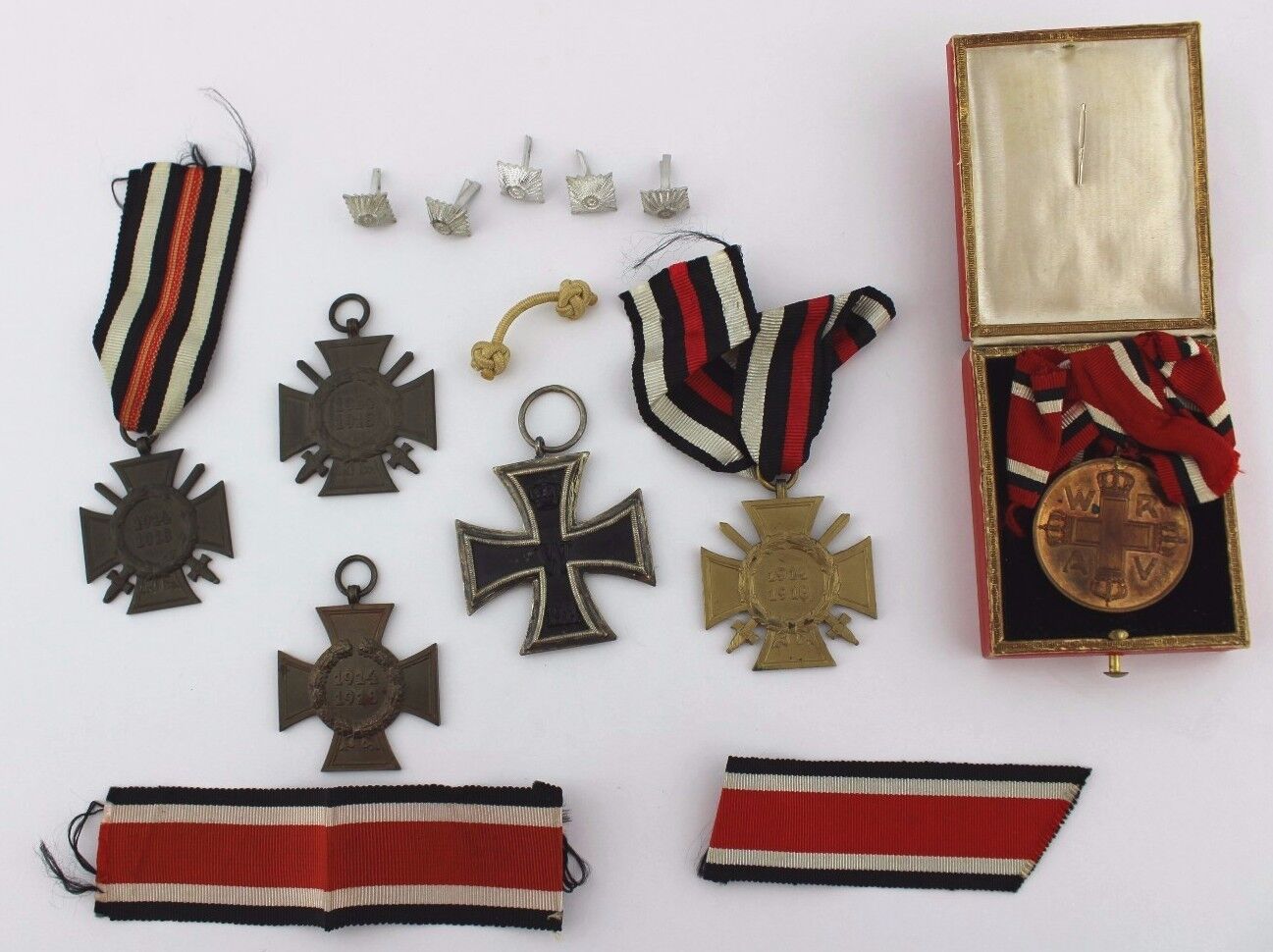 Konvolut Orden 1 2 WK WW Kreuz EK KO German BADGE MEDAL cross Frontkämpfer Rangs - Antikhandel-Stuttgart