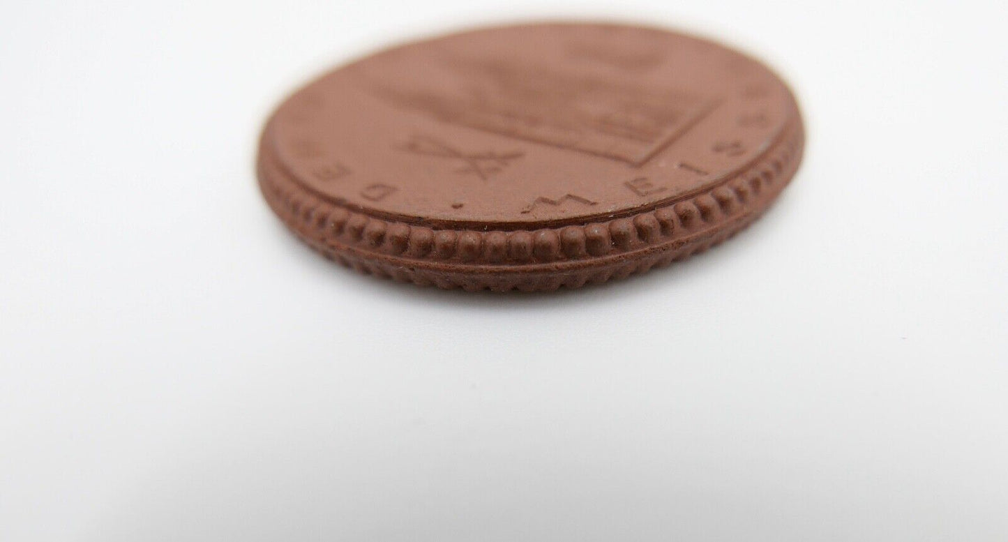 Meissen Porzellan Abzeichen Medaille 1924 Gauturnfest D 6 Mittellelbeturngaues - Antikhandel-Stuttgart