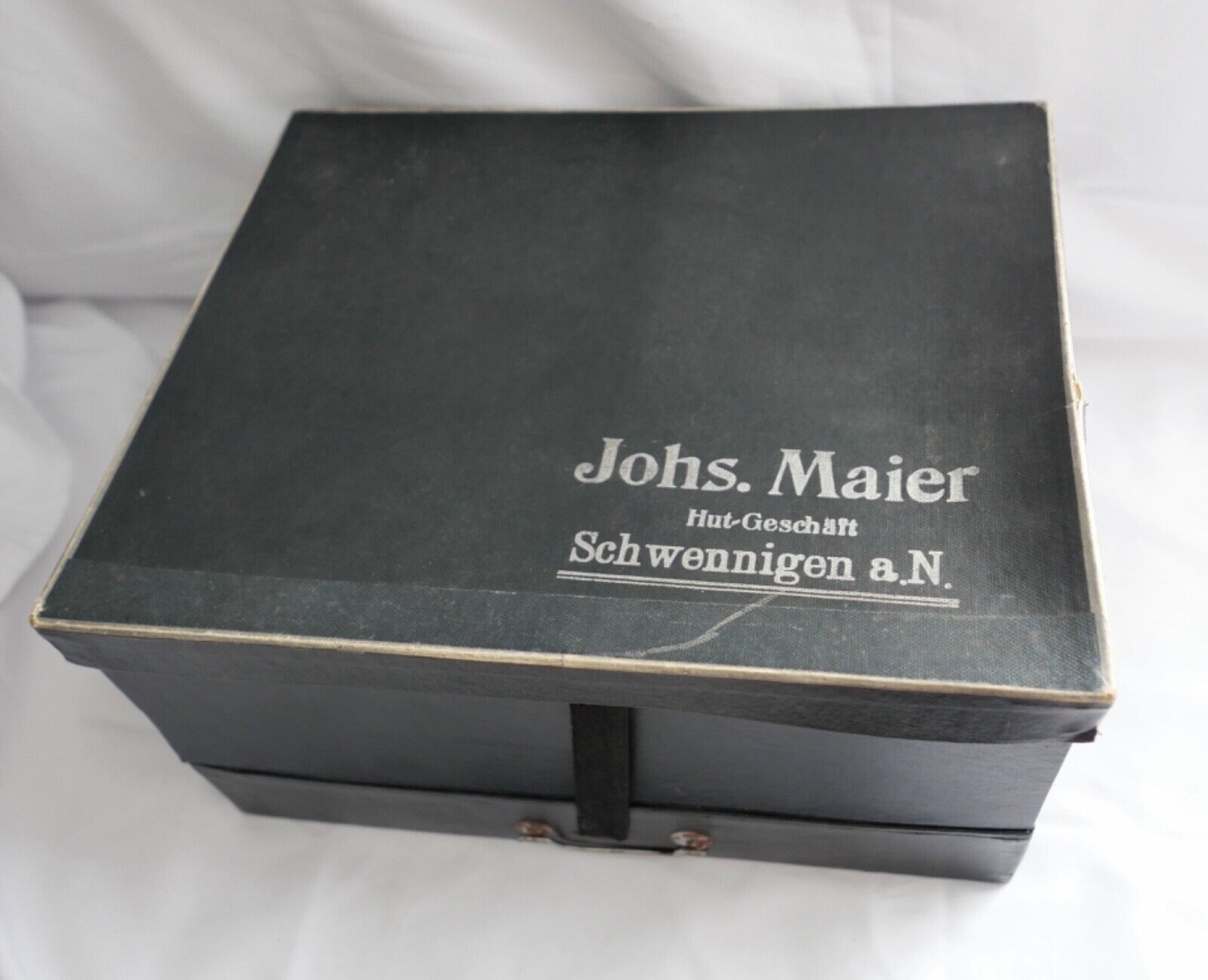 Falt Zylinder Chapeau Claque mit Hutschachtel Beste Marke D.R.P.233295 NEUwertig - Antikhandel-Stuttgart