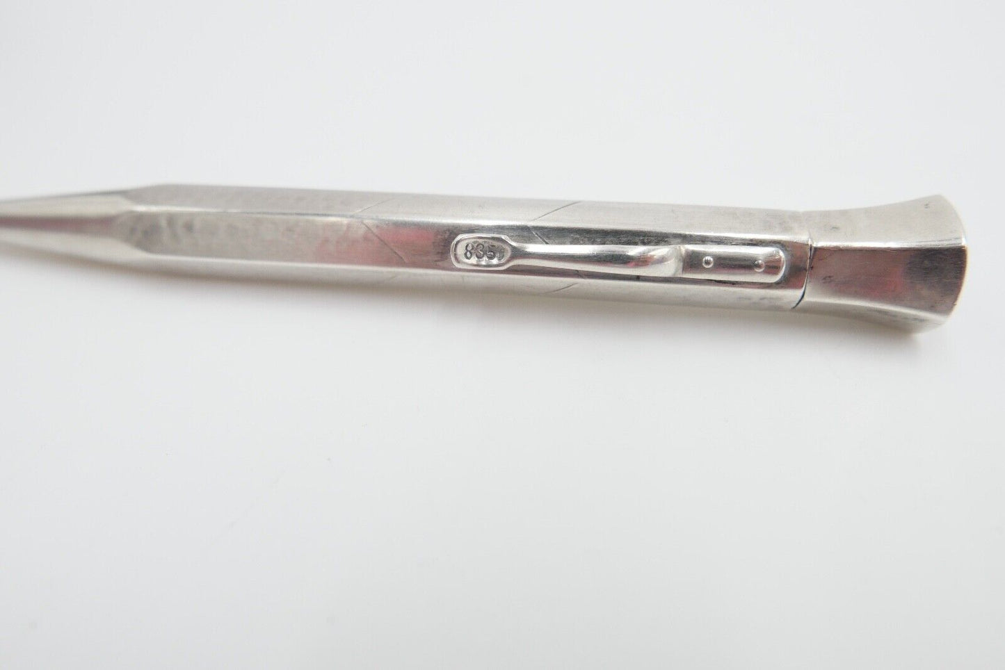 alter Bleistift aus Silber 835 vintage mit Monogramm MM / WW - Antikhandel-Stuttgart