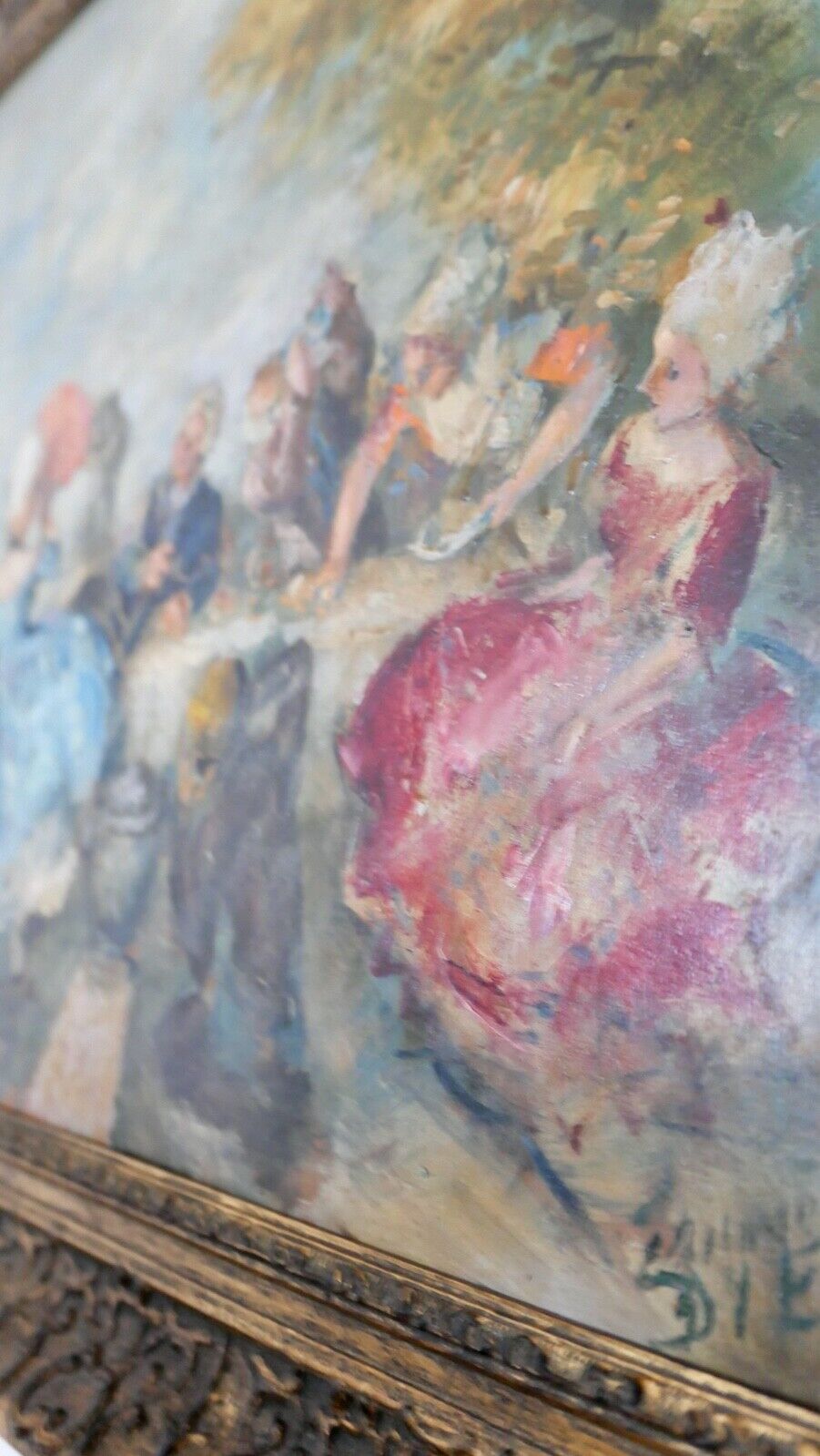 Ölgemälde " Erhard Amadeus Dier " (1893-1969) Wien ALT WIEN 95x75cm 1930-40er - Antikhandel-Stuttgart