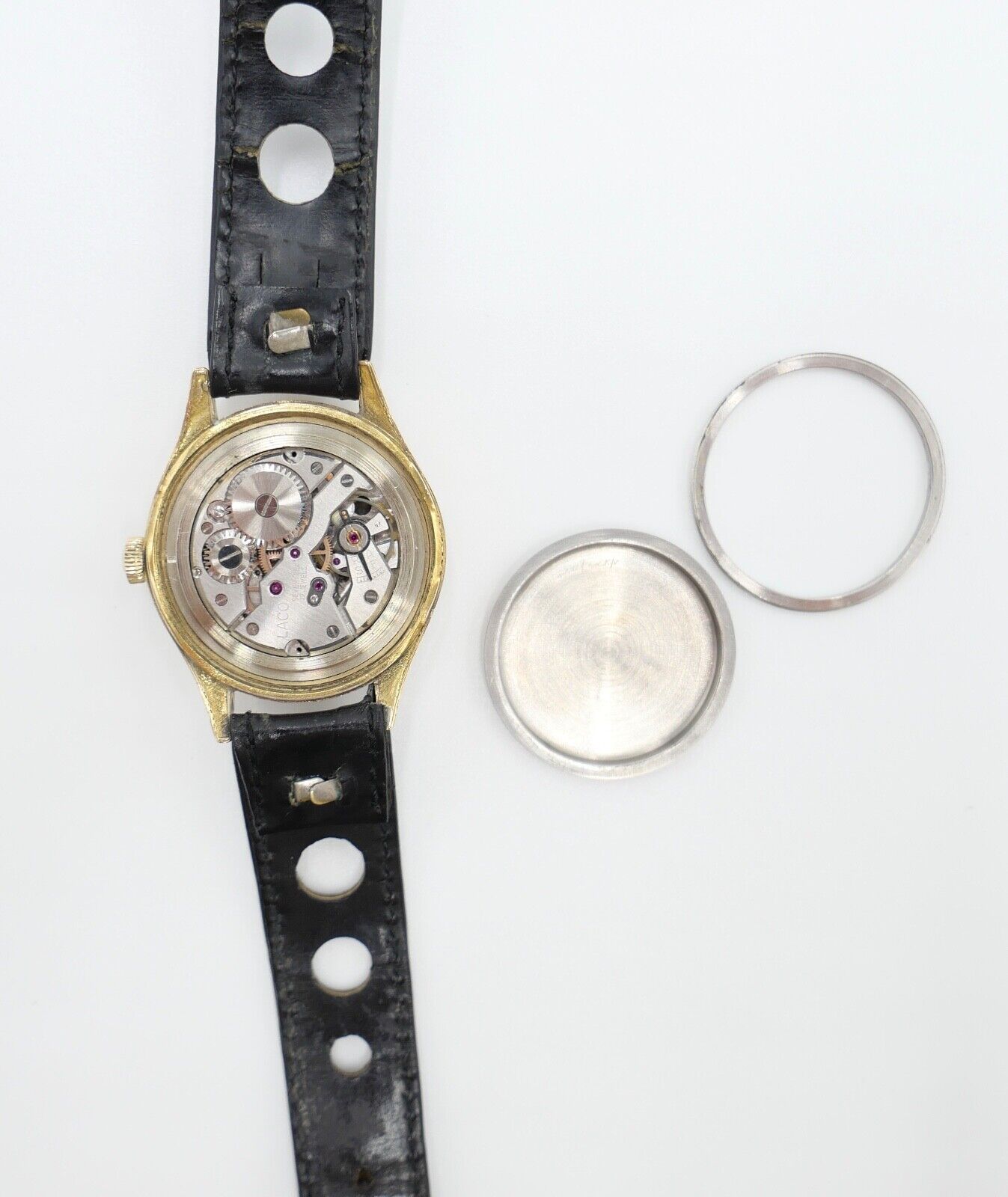 vintage Ende 50er Jahre LACO Sport Herrenuhr Cal. 26 vergoldet - Antikhandel-Stuttgart