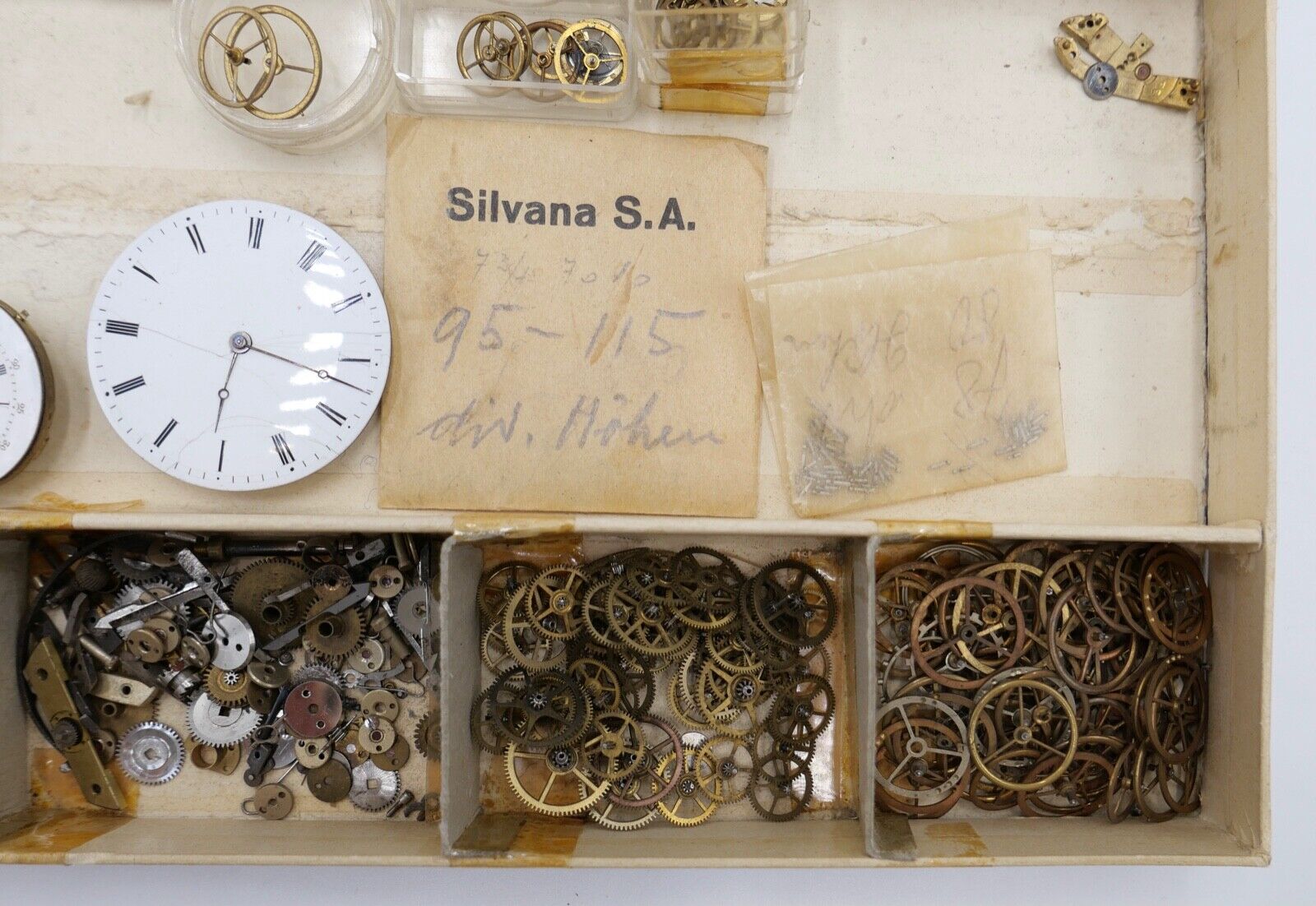 antik Ersatzteile Unruh Spirale Taschenuhren Uhrwerk Zifferblatt - Antikhandel-Stuttgart