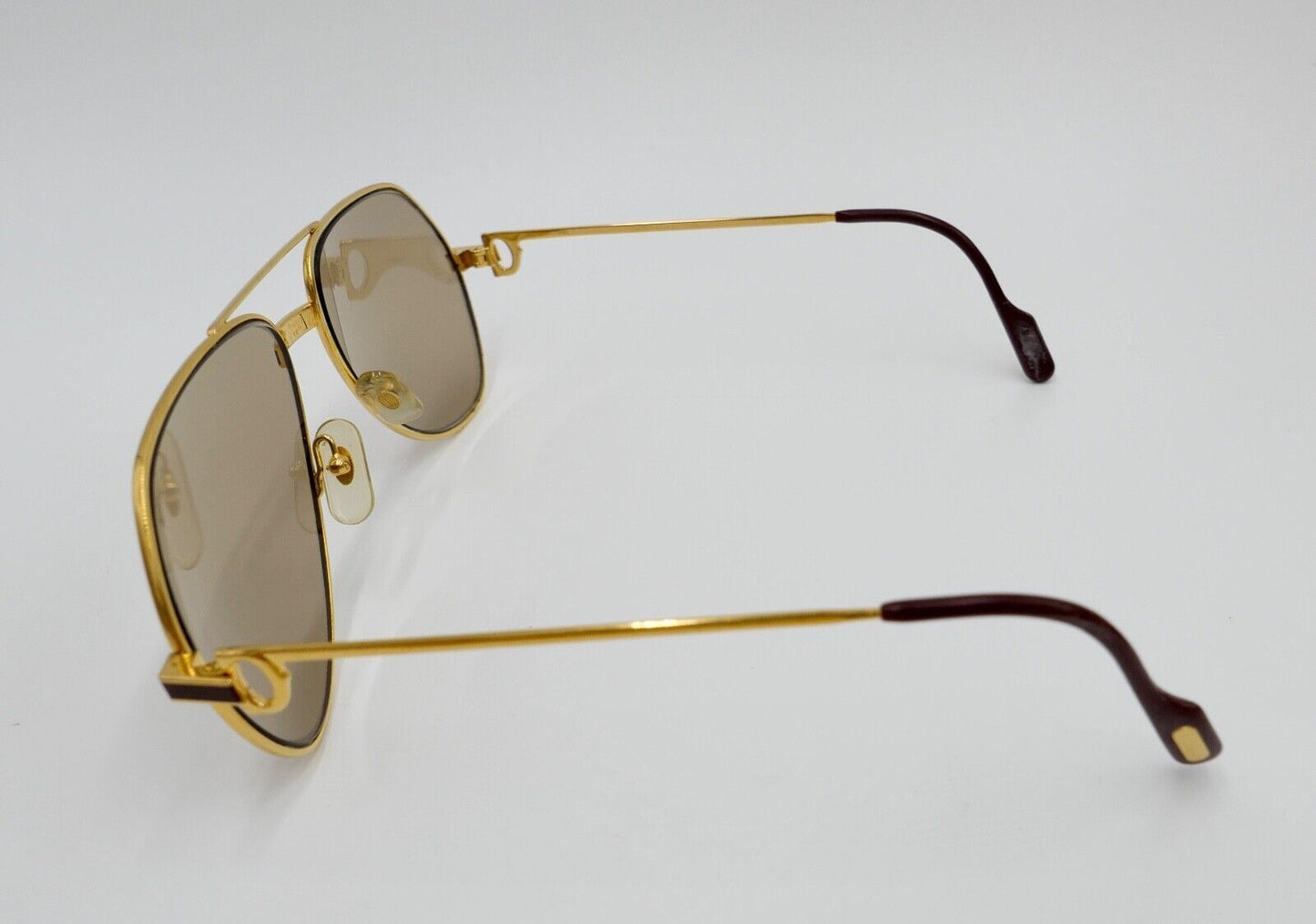 Must de Cartier VENDOME LAQUE 140 59/16 Sonnenbrille / Brille Gold 1980er Etui - Antikhandel-Stuttgart