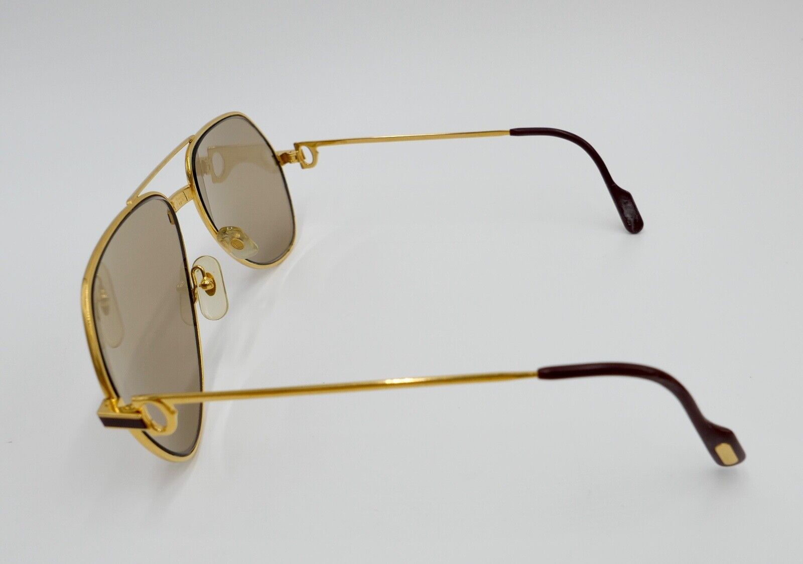 Must de Cartier VENDOME LAQUE 140 59/16 Sonnenbrille / Brille Gold 1980er Etui - Antikhandel-Stuttgart