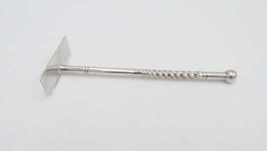 antiker Breischieber Lutz & Weiß Pforzheim 800 Silber gedrechselter Griff - Antikhandel-Stuttgart