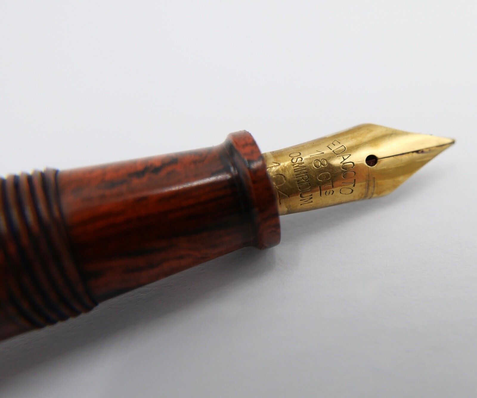 EDACOTO Füller Kolbenfüller Feder 104 Gold 18 Ct / 750 Fountain Pen - Antikhandel-Stuttgart