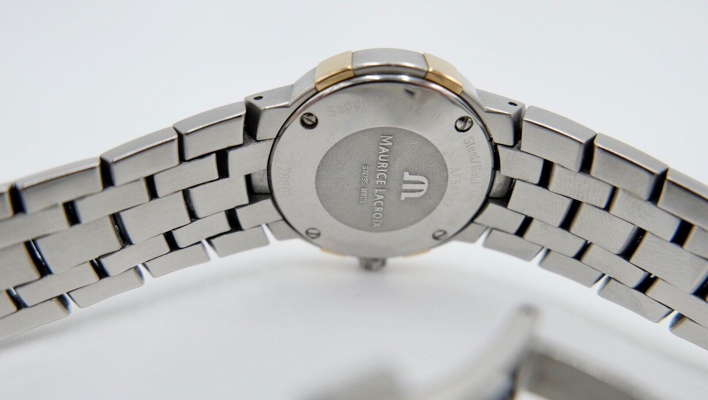 Maurice Lacroix Milestone Ref. 79861 Edelstahl 18 Karat vergoldet Damen Quartz - Antikhandel-Stuttgart