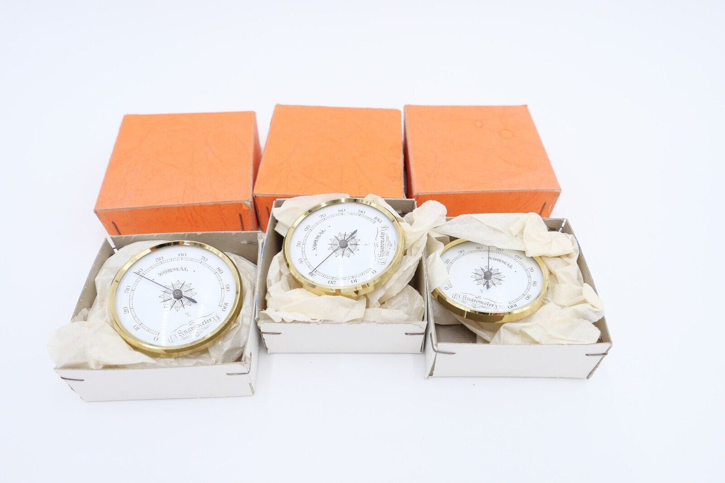 NEU aus Uhrmacherauflösung 80er Jahre 3x Hygrometer Zigarre Tabak Zubehör - Antikhandel-Stuttgart