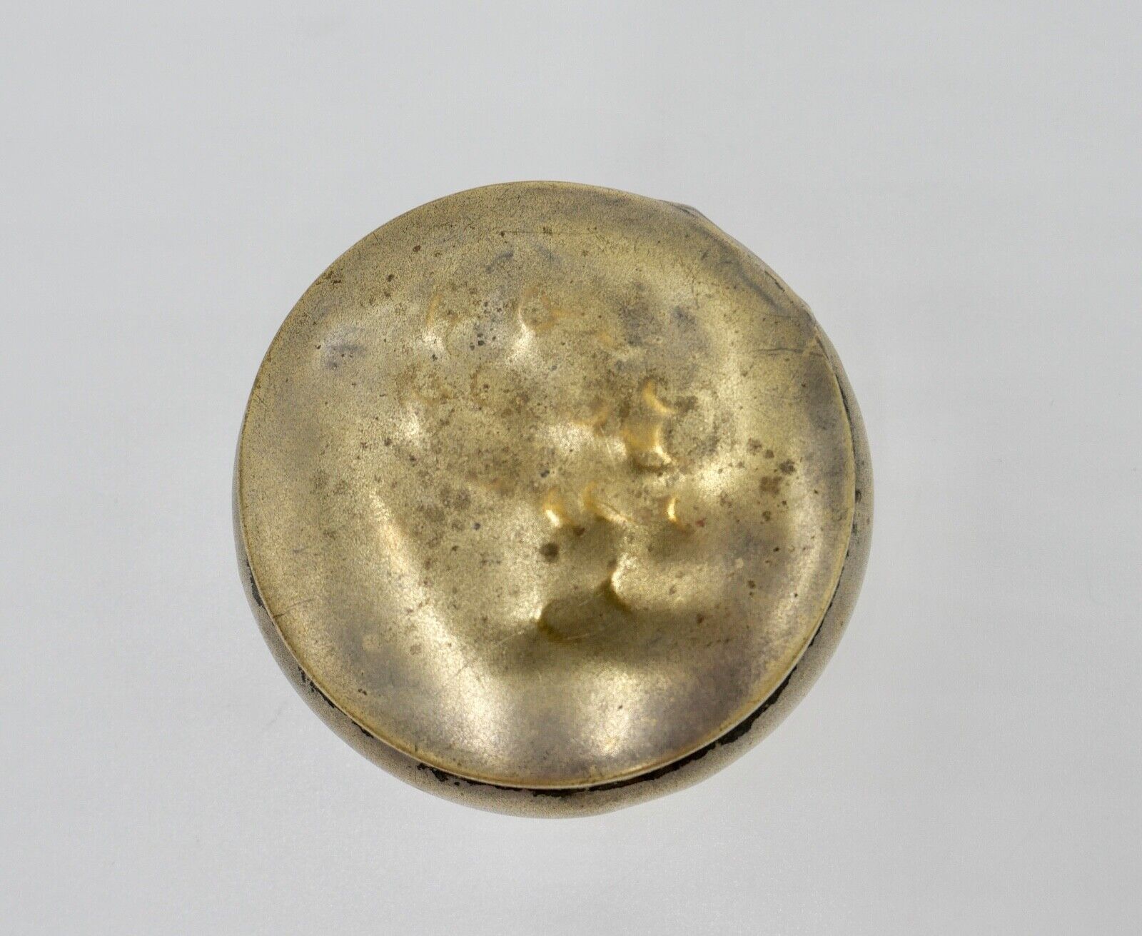 antike kleine Pillendose Deckeldose Tabatiere vergoldet um 1900 - Antikhandel-Stuttgart