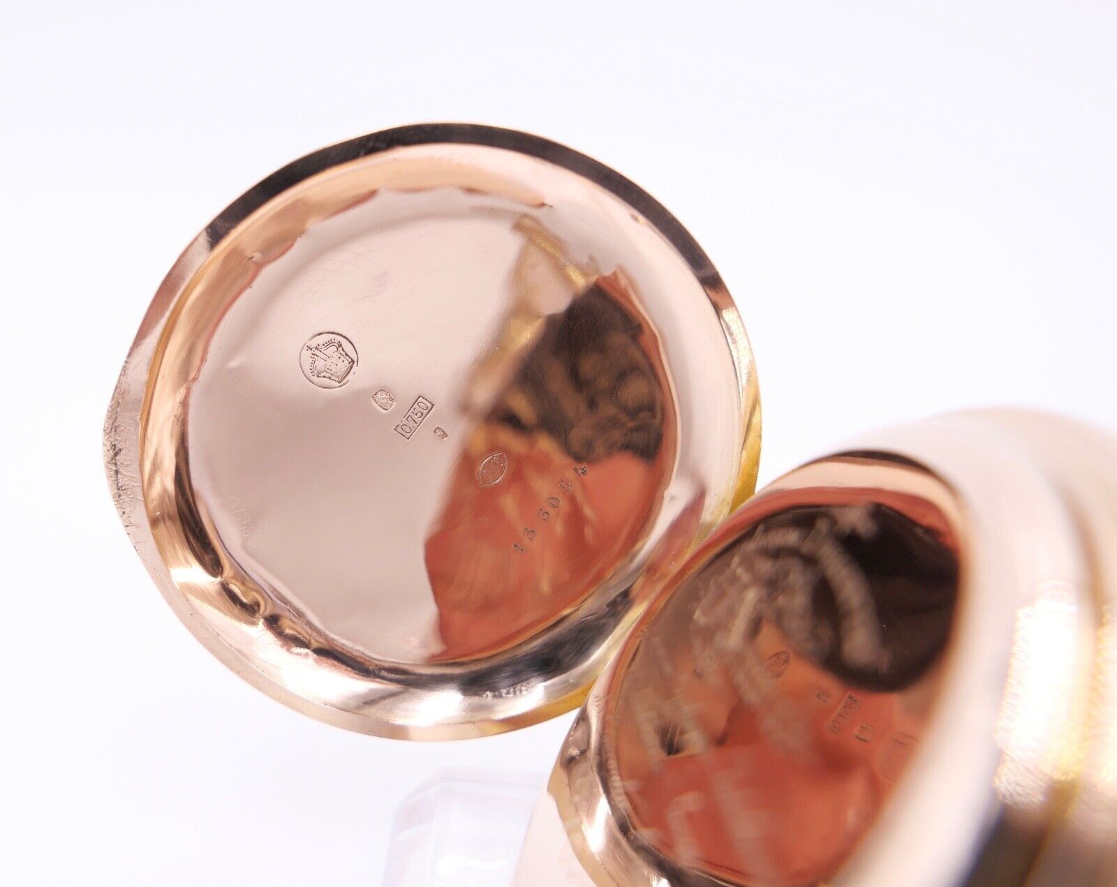 IWC Taschenuhr 750 / 18K GOLD 51mm 1894 / 1895 SW WS Savonette 2 Zeitzonen - Antikhandel-Stuttgart