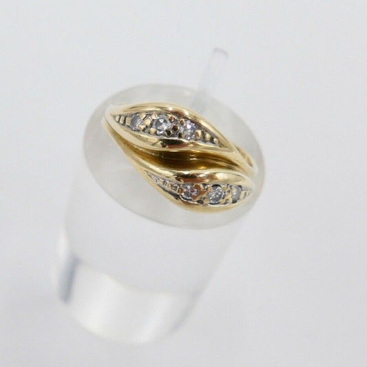 Eleganter Gelbgold Diamant / Brillant Damen Ring 585 14K Gr. 54 - Antikhandel-Stuttgart