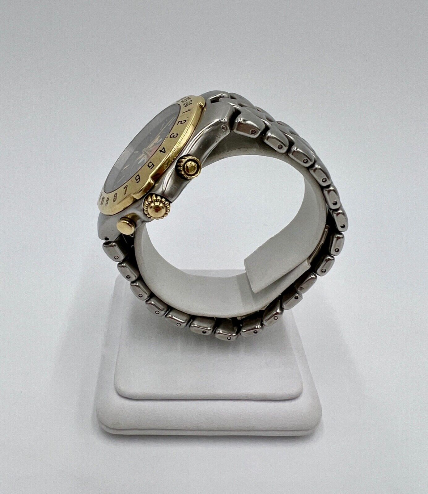 Vintage EBEL Sportwave Meridian GMT Ø40 mm Stahl 750 / 18K Gold Model 6122641 - Antikhandel-Stuttgart