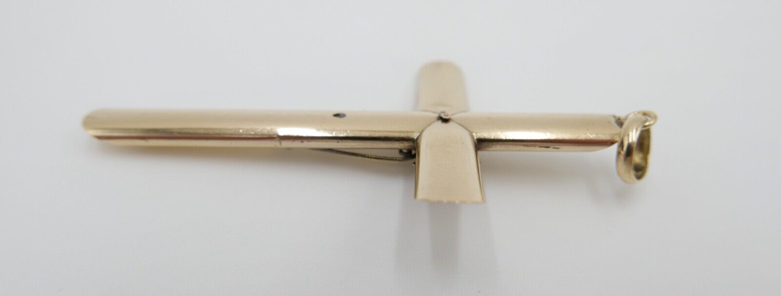 filigraner antiker Kreuzanhänger Kreuz 585 / 14K Rotgold Gold um 1860 - Antikhandel-Stuttgart