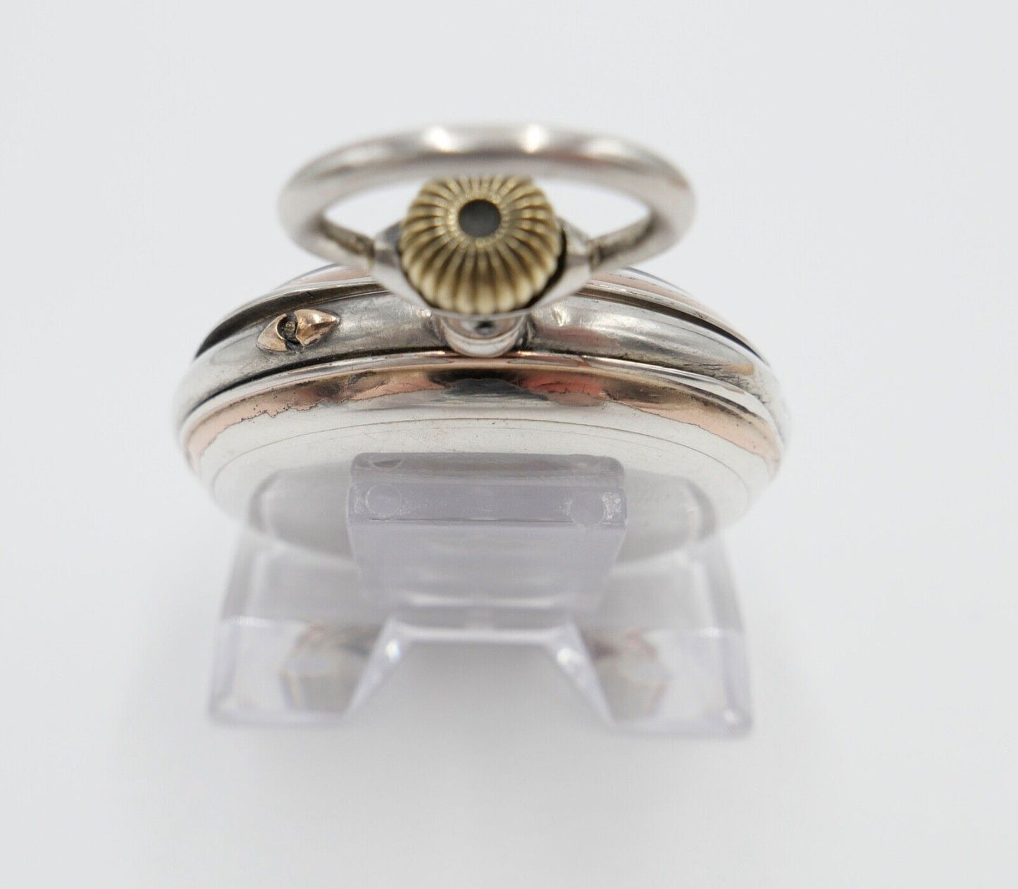 1888 IWC Open Face Kaliber 49 Taschenuhr 800 Silber Ø 50mm - Antikhandel-Stuttgart