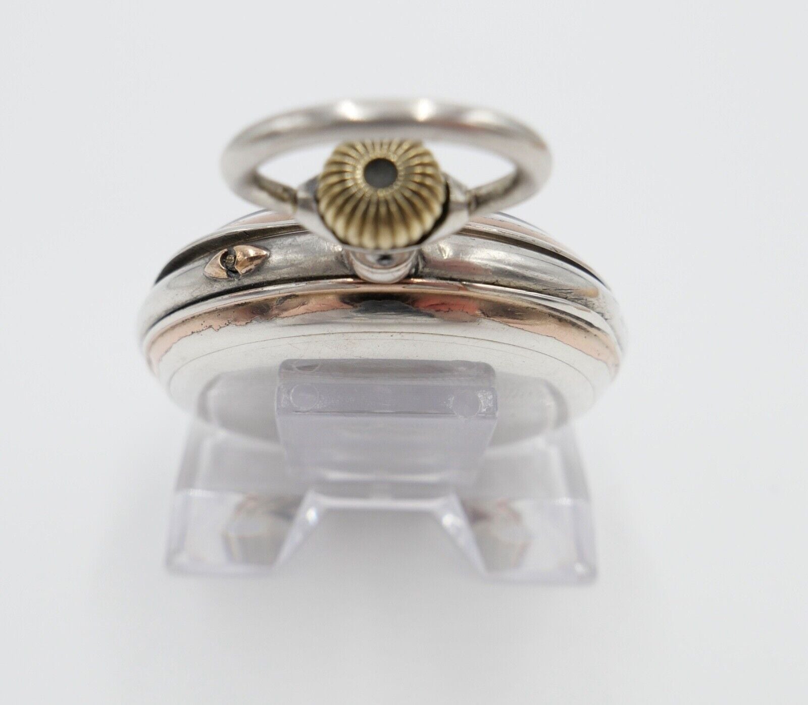 1888 IWC Open Face Kaliber 49 Taschenuhr 800 Silber Ø 50mm - Antikhandel-Stuttgart