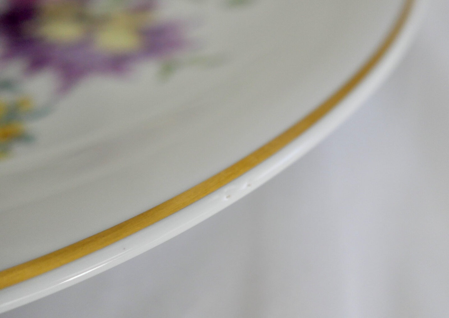 Meissen 1. Wahl Wandteller Blumenbukett Porzellan 31,3 cm Teller 1970er