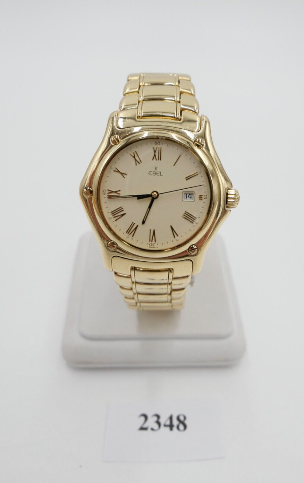 EBEL 1911 Herren Damen Unisex Uhr 750 18K Vollgold 139,9 Gramm Ø 35mm Ref 887902 - Antikhandel-Stuttgart