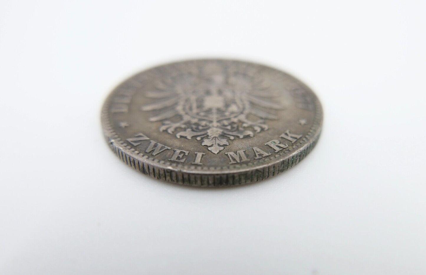 2 Mark 1877 F Silber ss - vz " Karl König von Württemberg " Jäger J.172 - Antikhandel-Stuttgart