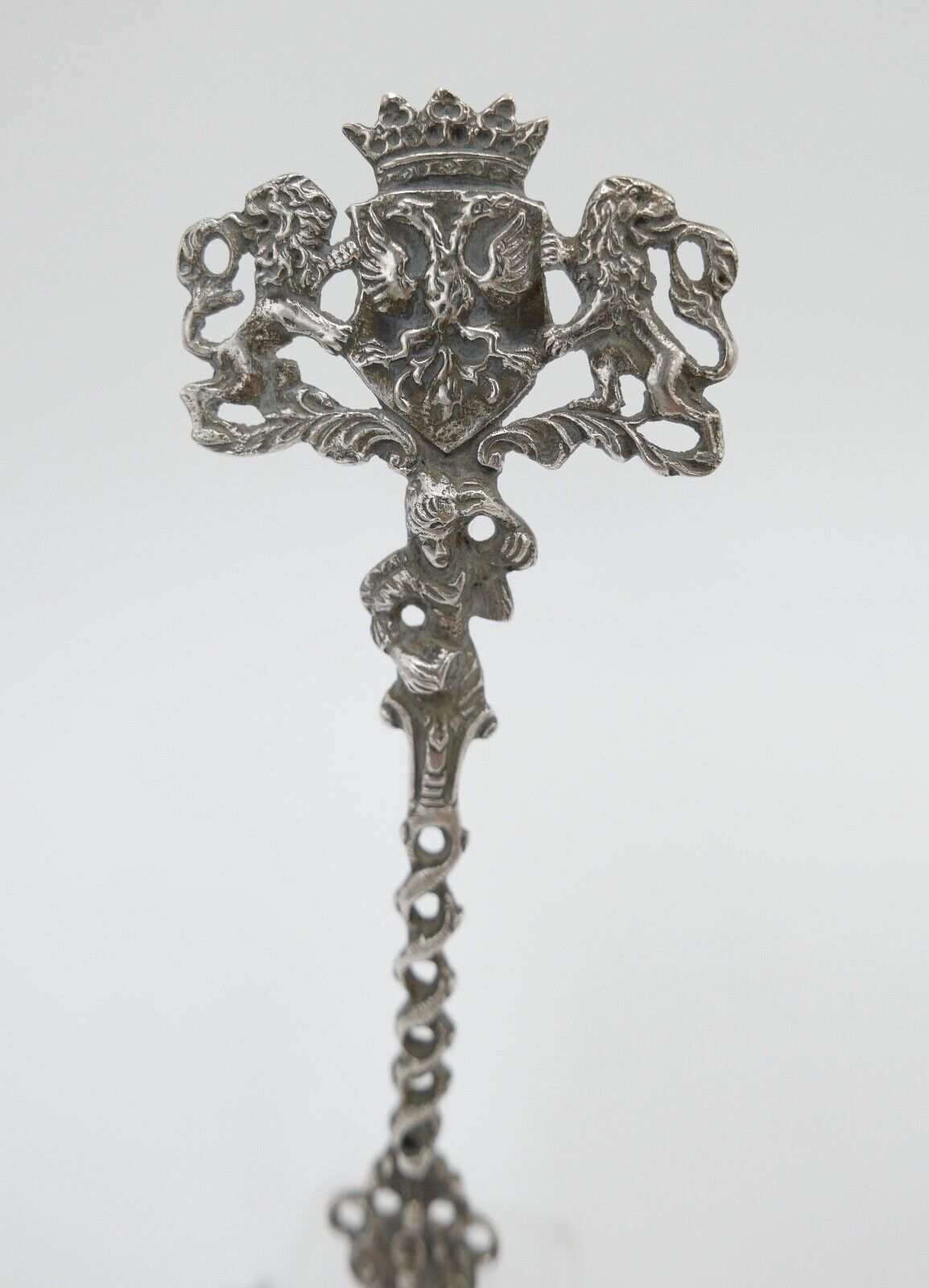 Löffel Arnhem / Niederlande Stadtwappen Silber 800 Halbmond Krone 58,1 Gr - Antikhandel-Stuttgart