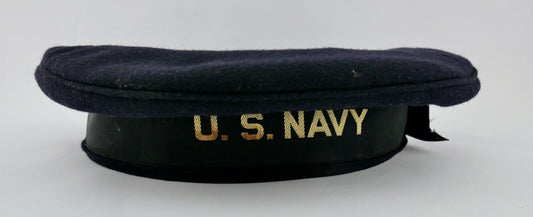 U.S. Navy Beret WW2 WK2 Original Sailors Flat Hat 6 7/8 - Antikhandel-Stuttgart