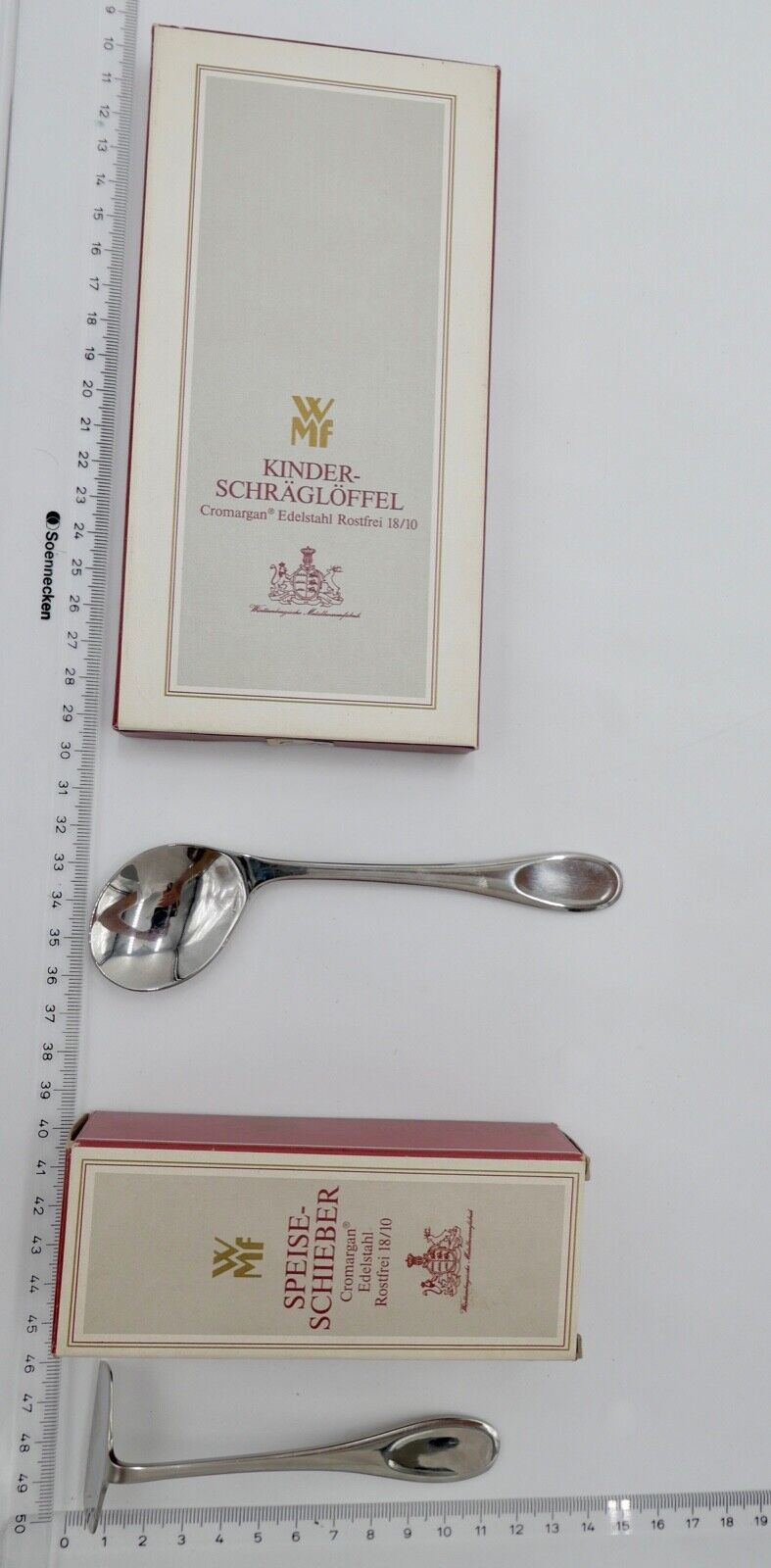 - NEU - OVP - 31 Teile WMF Cromargan Fischbesteck Kinderlöffel Speißeschieber - Antikhandel-Stuttgart