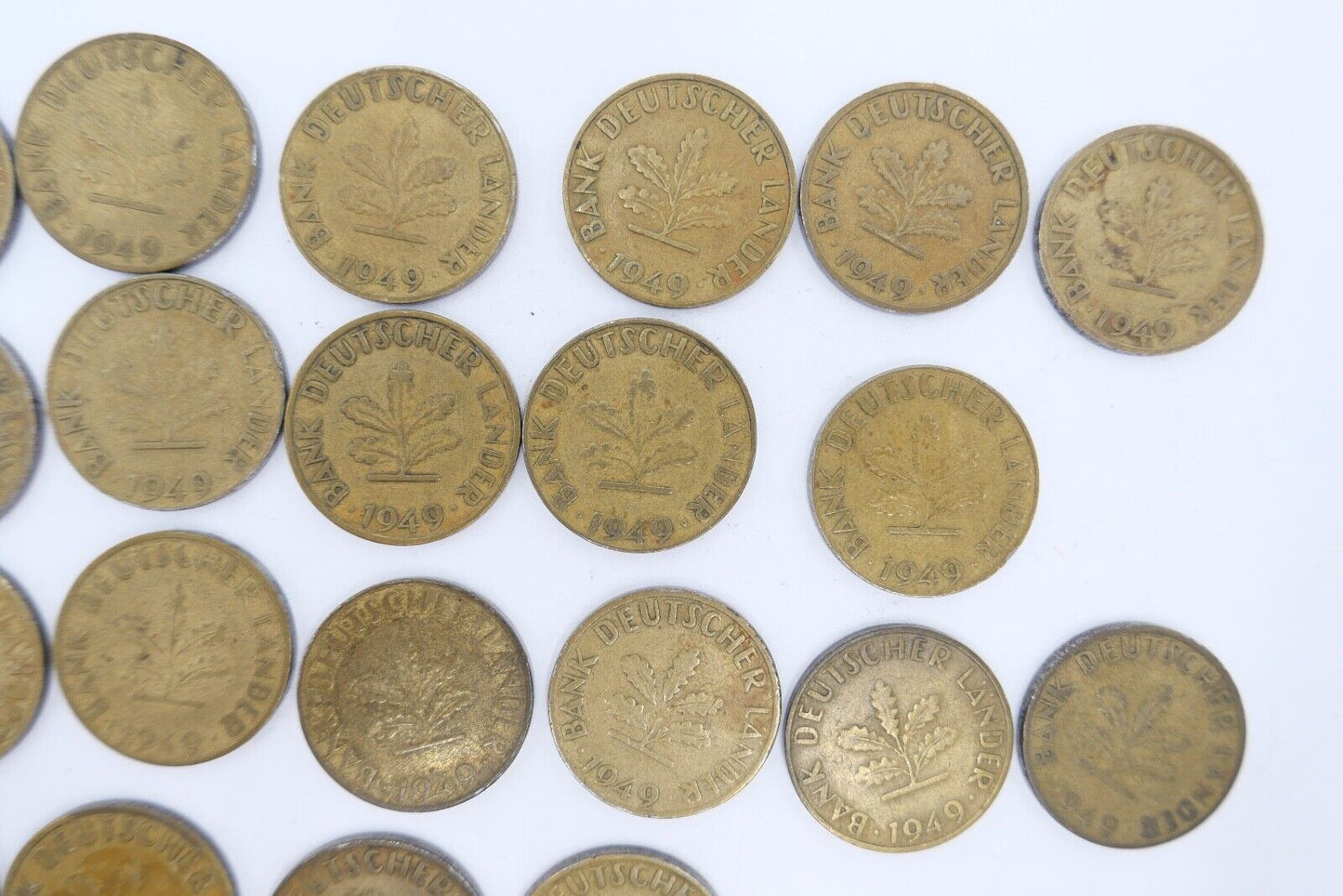 21x 10 Pfennig 1949 D F G J Jäger J. 378 ss-vz - Antikhandel-Stuttgart