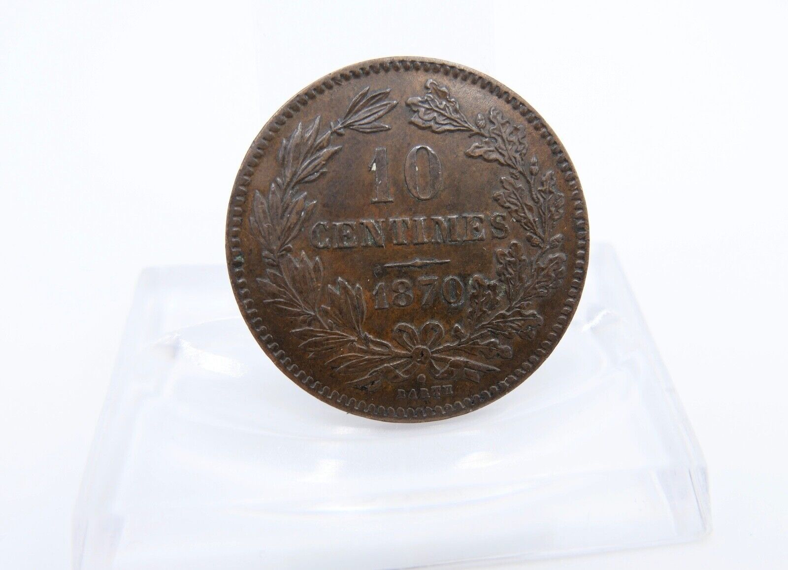 10 Centimes 1870 Luxemburg Guillaume III. 1849-1890 fast Stempelglanz - Antikhandel-Stuttgart